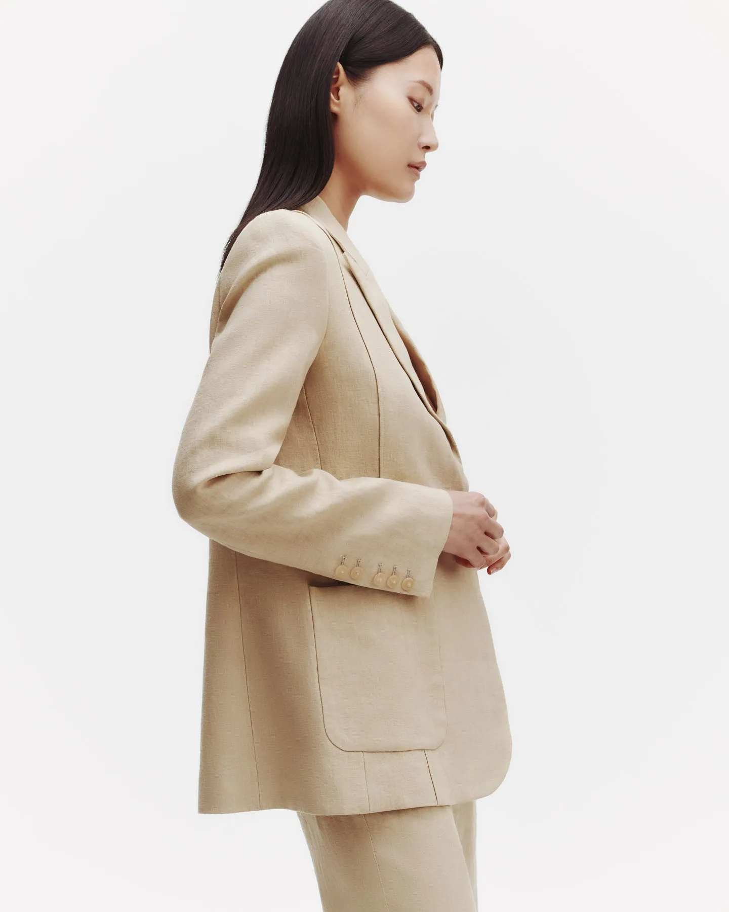 Morgan's Blazer in Washed Linen sold by TWP CLOTHING product image thumbnail 5