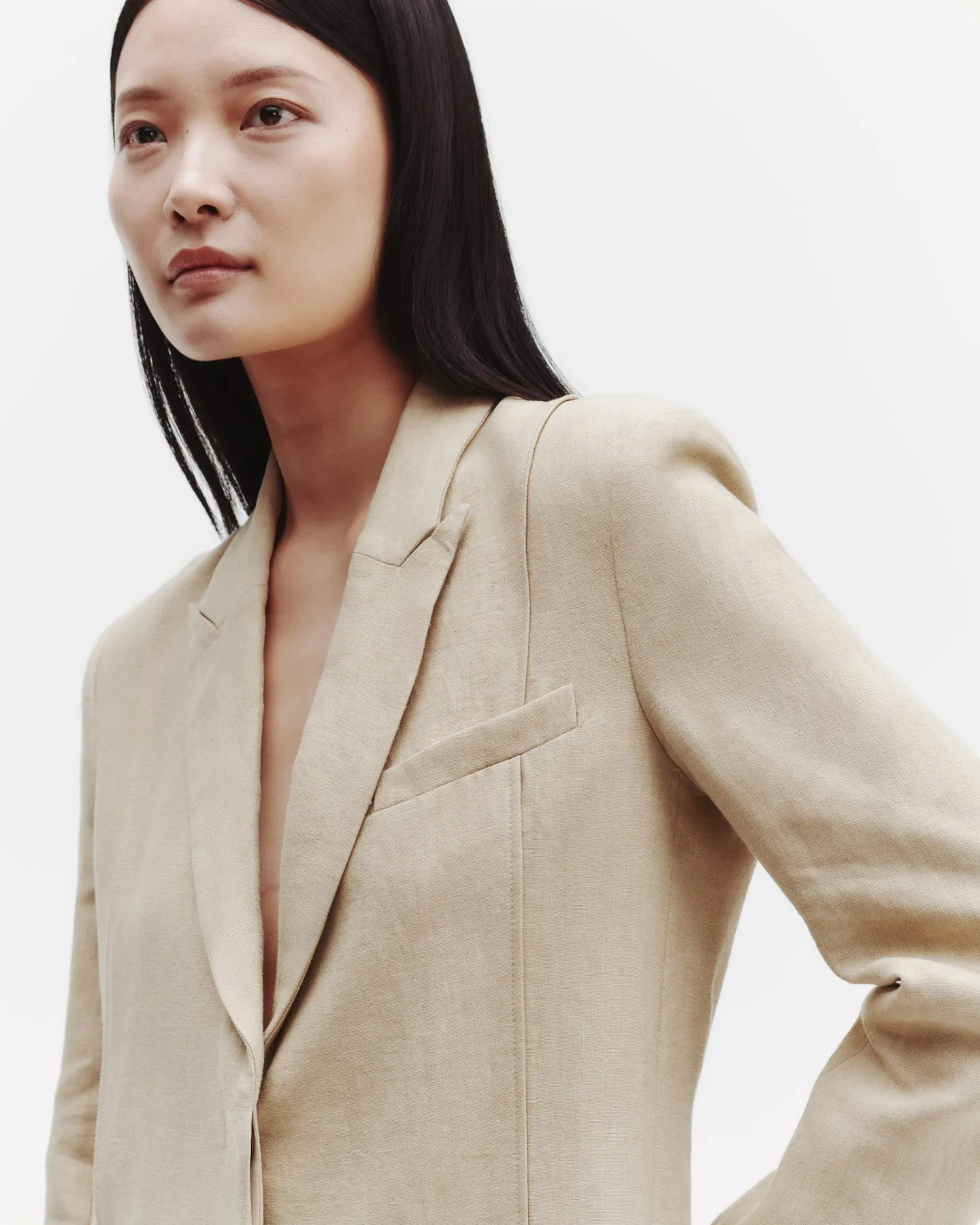 Morgan's Blazer in Washed Linen sold by TWP CLOTHING product image thumbnail 4