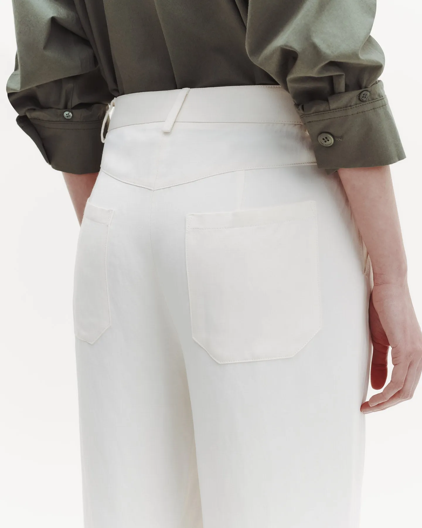 Howard Pant in Coated Viscose Linen sold by TWP CLOTHING product image thumbnail 3