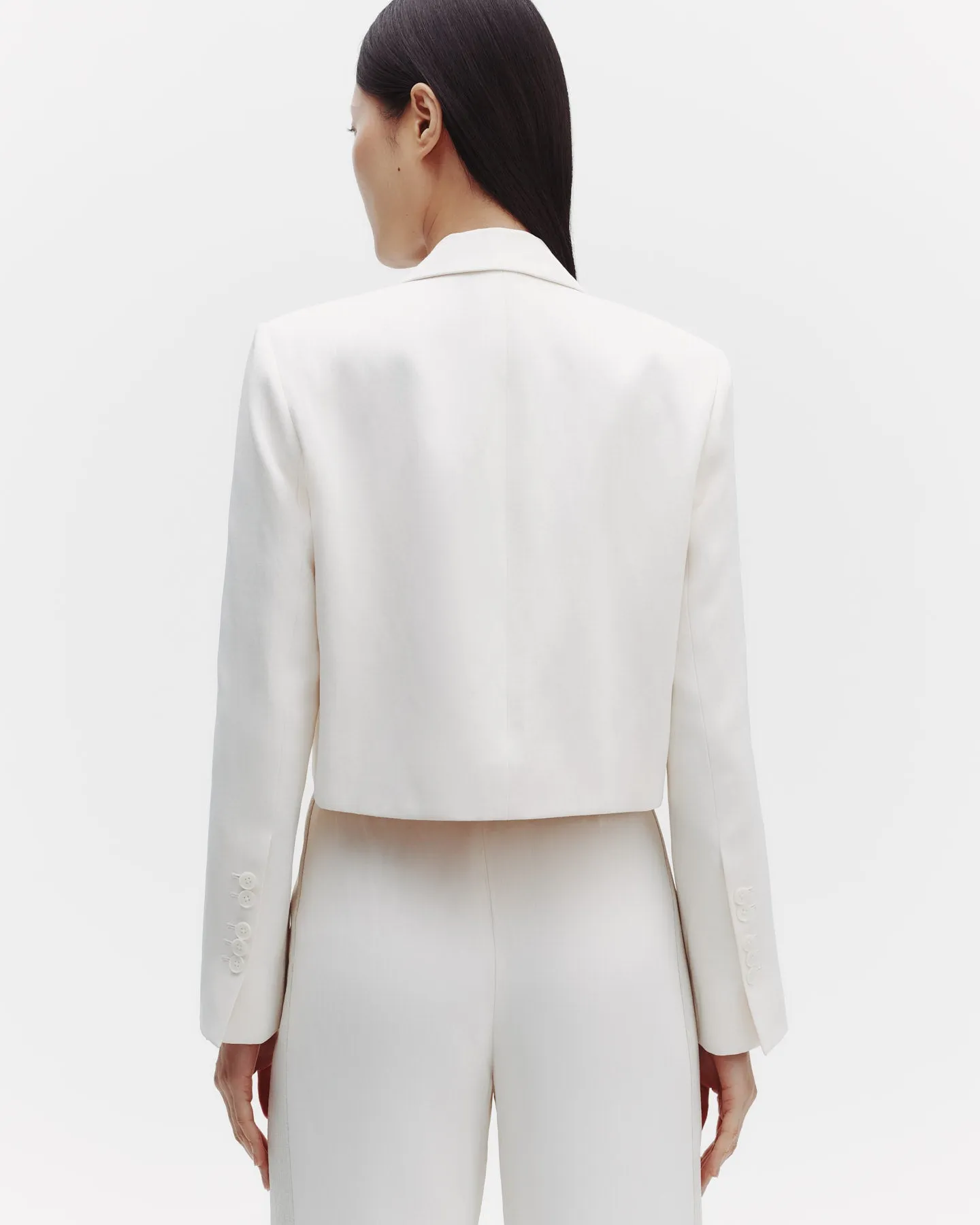 What Once Was Blazer with Paillettes in Coated Viscose Linen sold by TWP CLOTHING product image thumbnail 4