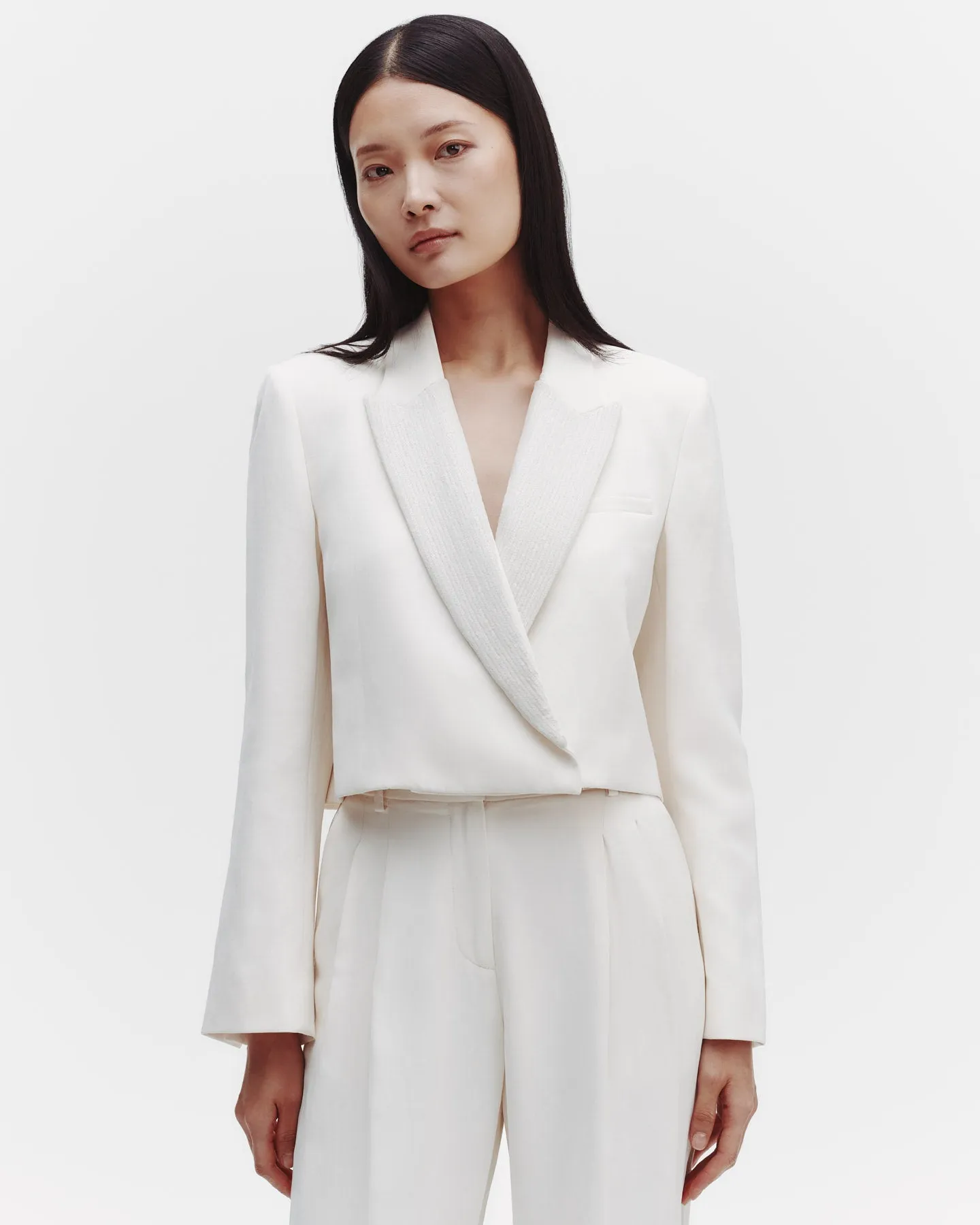 What Once Was Blazer with Paillettes in Coated Viscose Linen sold by TWP CLOTHING product image thumbnail 2