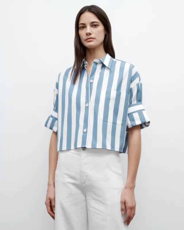 Next Ex Shirt in Wide Stark Stripe sold by TWP CLOTHING