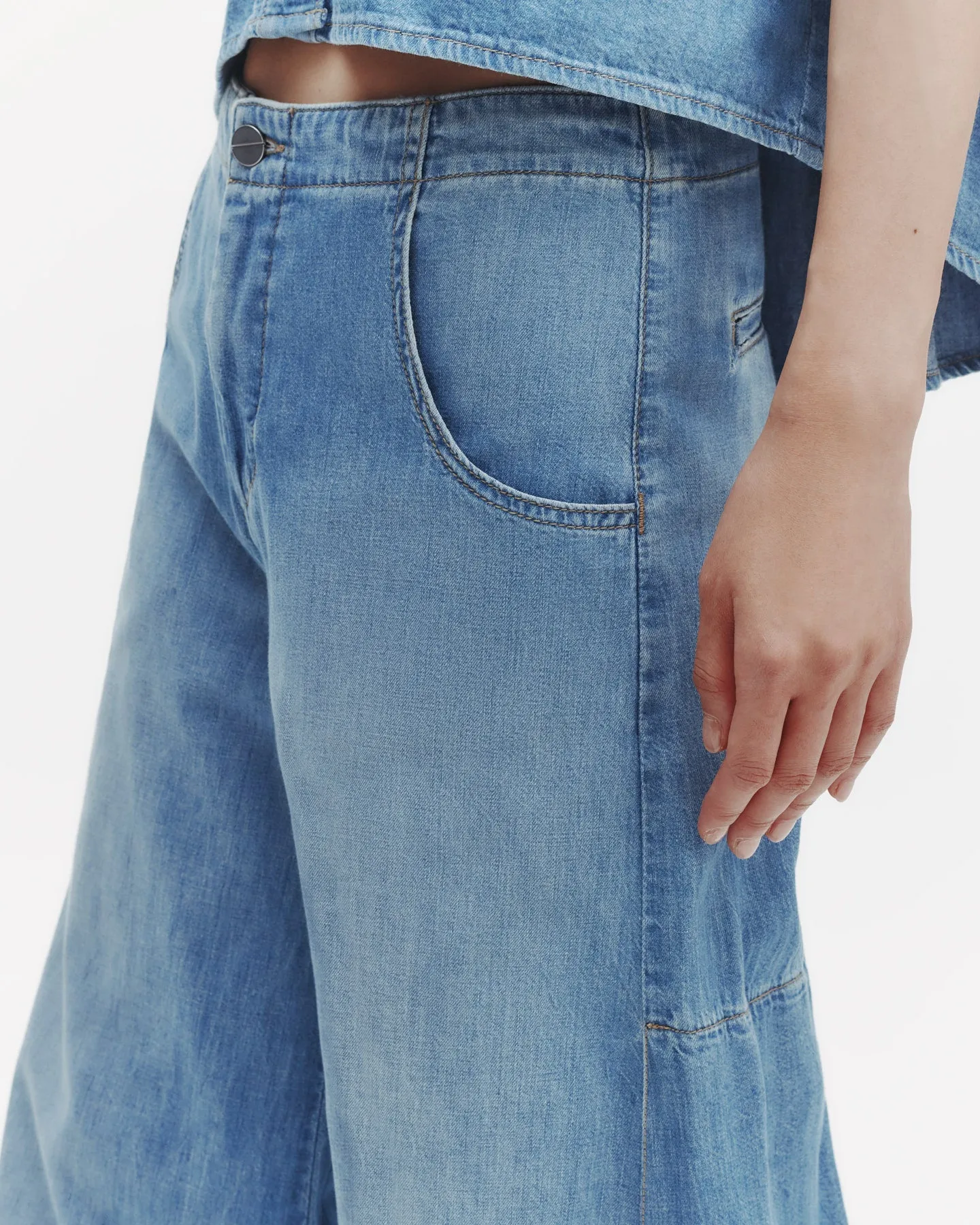 Lulu Jean in Vintage Wash Denim sold by TWP CLOTHING product image thumbnail 4