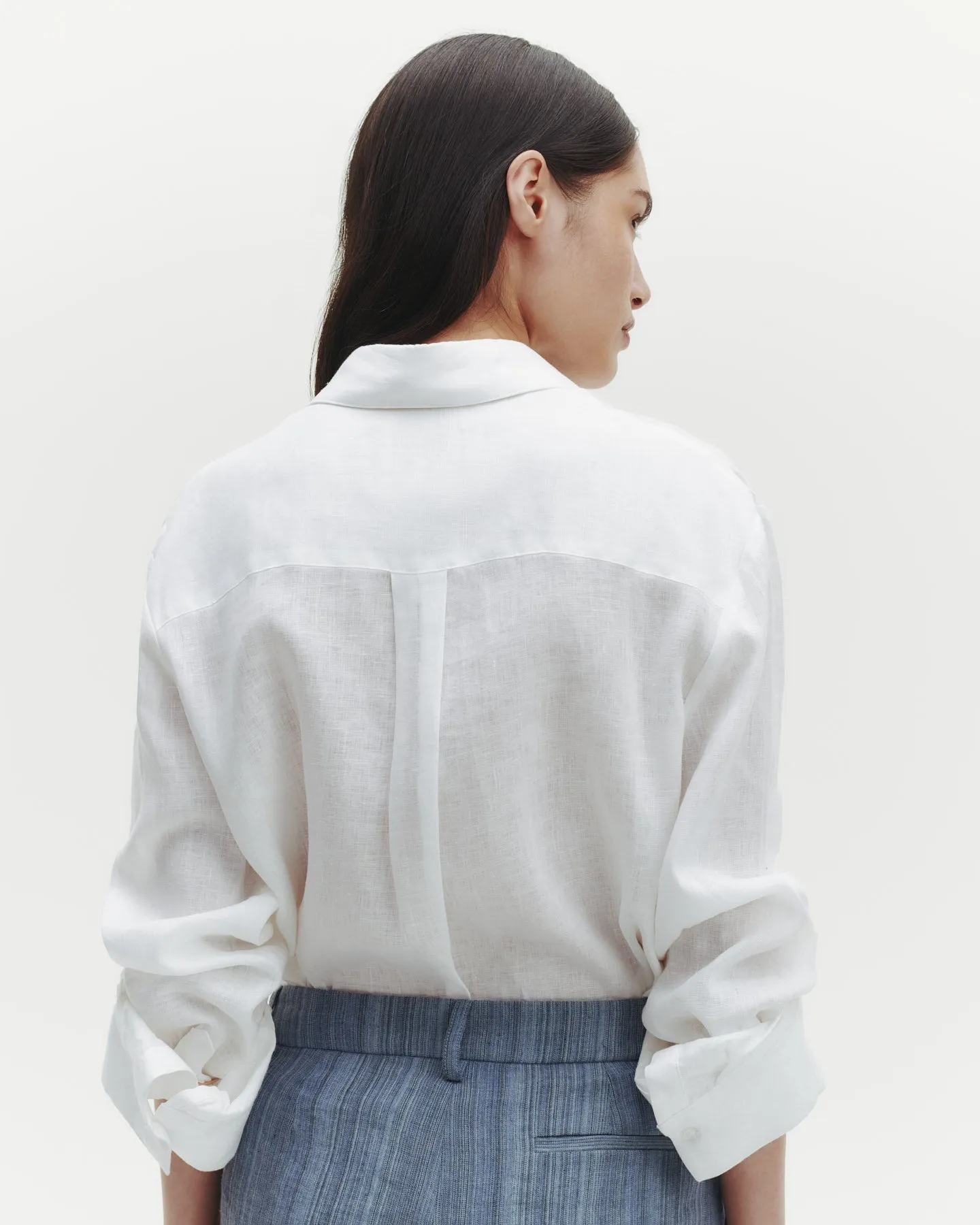 The Next Morning Shirt in Delave Linen sold by TWP CLOTHING product image thumbnail 5