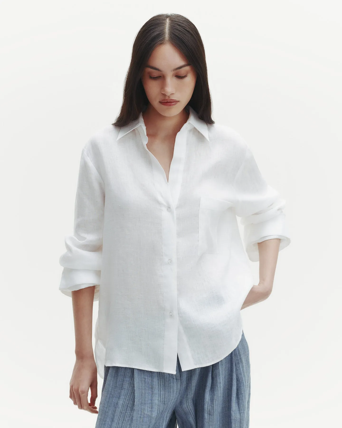 The Next Morning Shirt in Delave Linen sold by TWP CLOTHING product image thumbnail 2