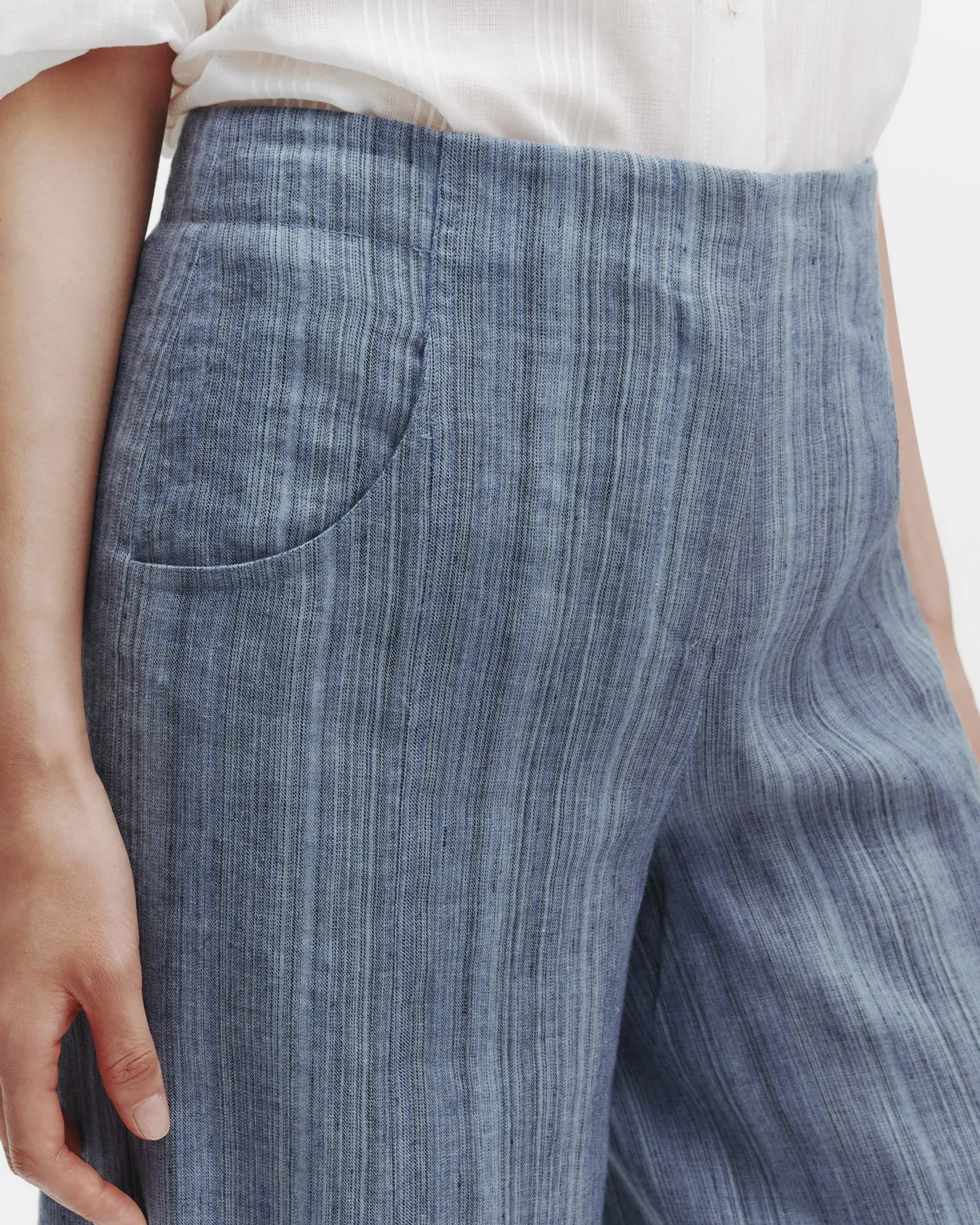 Demie Pant in Linen Gabardine sold by TWP CLOTHING product image thumbnail 2