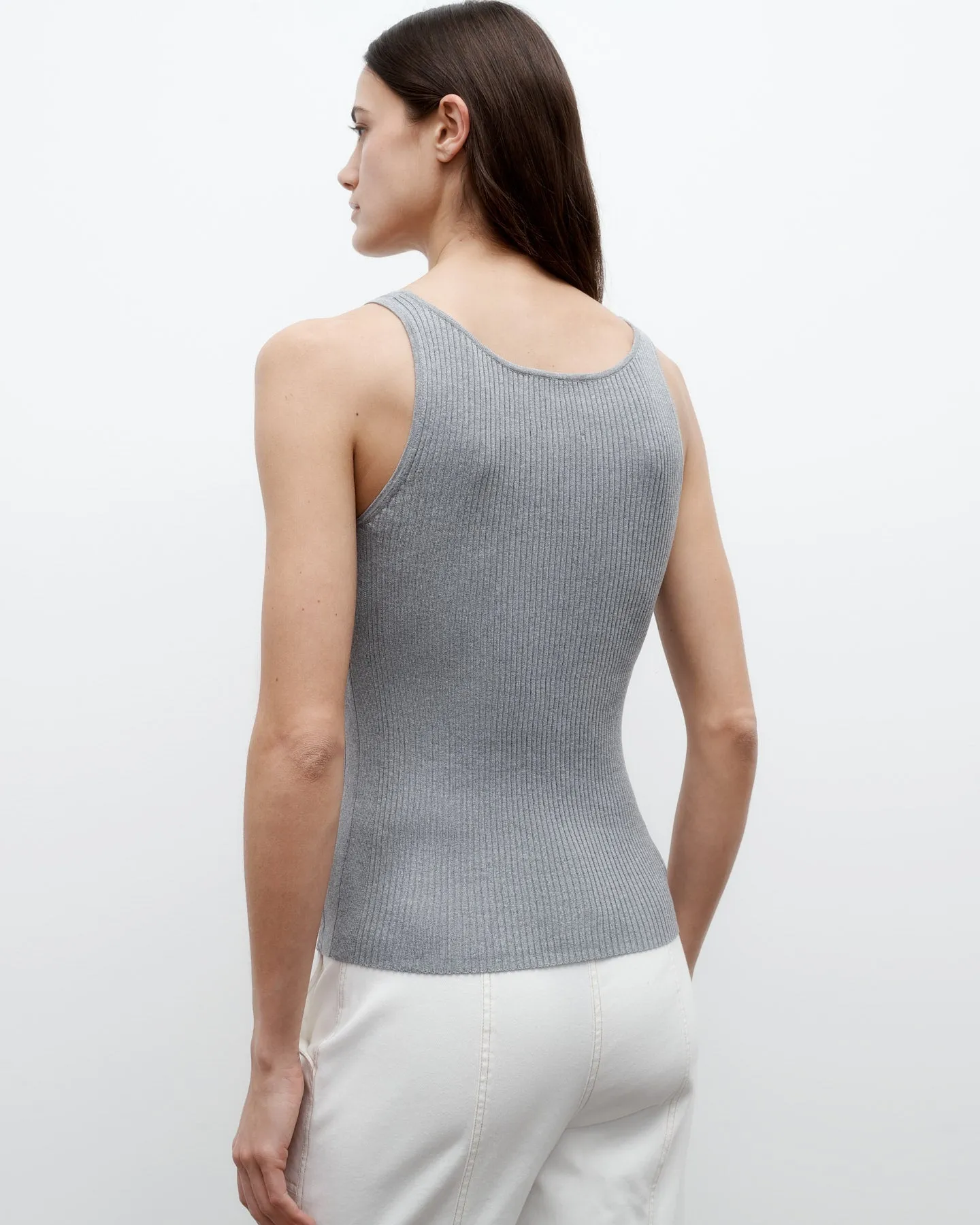Knit Tank in Cotton Silk sold by TWP CLOTHING product image thumbnail 3