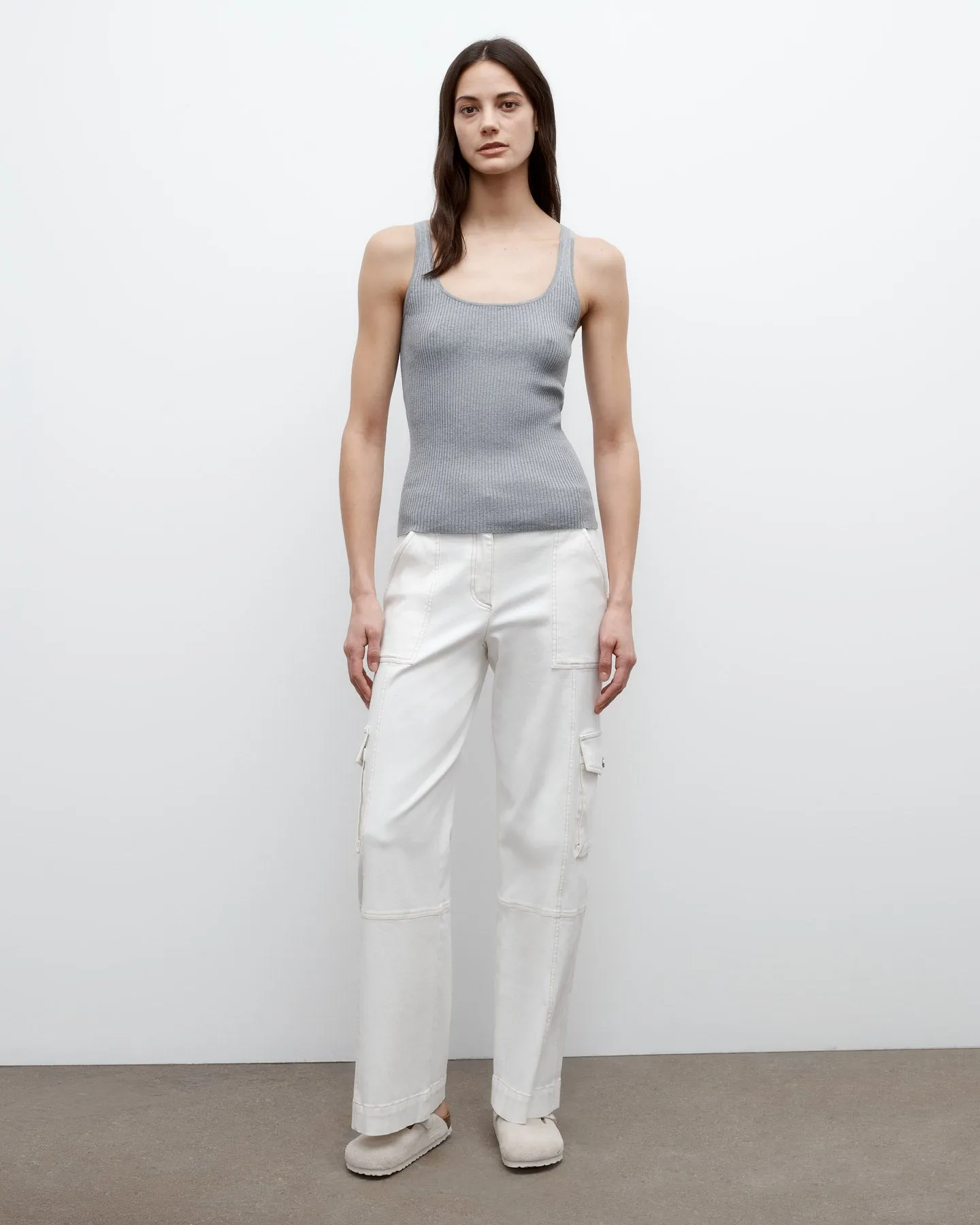 Knit Tank in Cotton Silk sold by TWP CLOTHING product image thumbnail 4