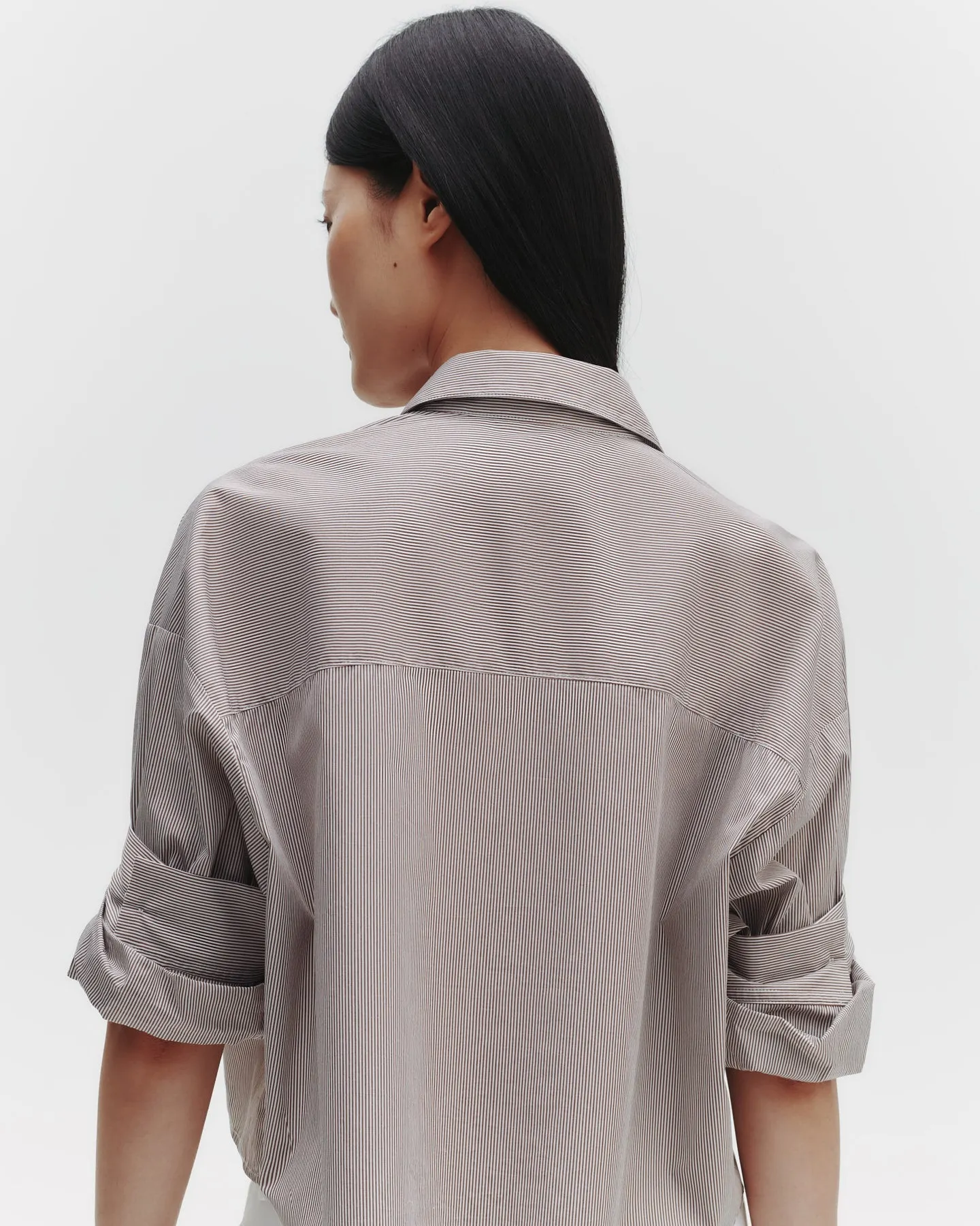 Next Ex Shirt in Superfine Cotton Mini Stripe sold by TWP CLOTHING product image thumbnail 4