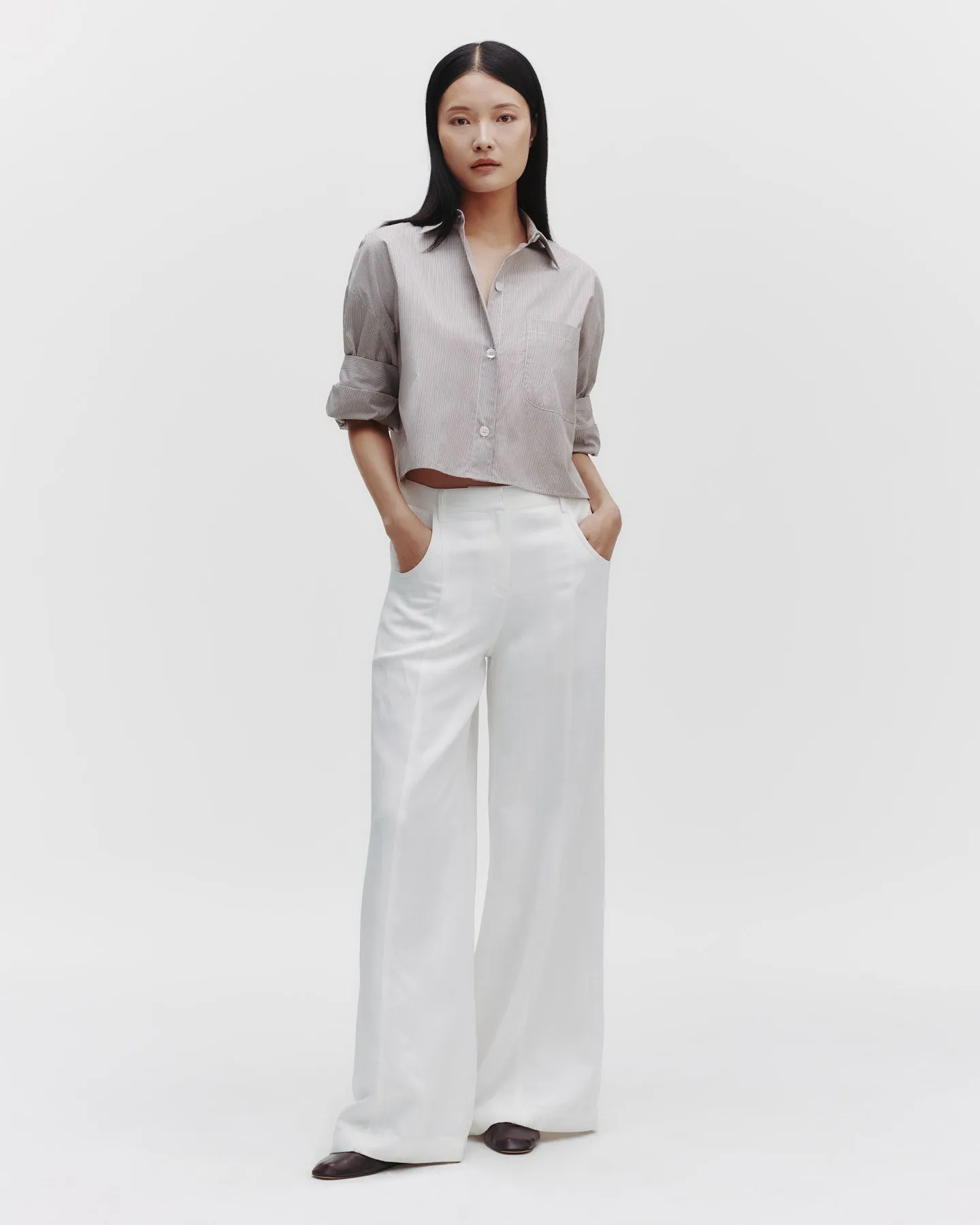 Next Ex Shirt in Superfine Cotton Mini Stripe sold by TWP CLOTHING product image thumbnail 5