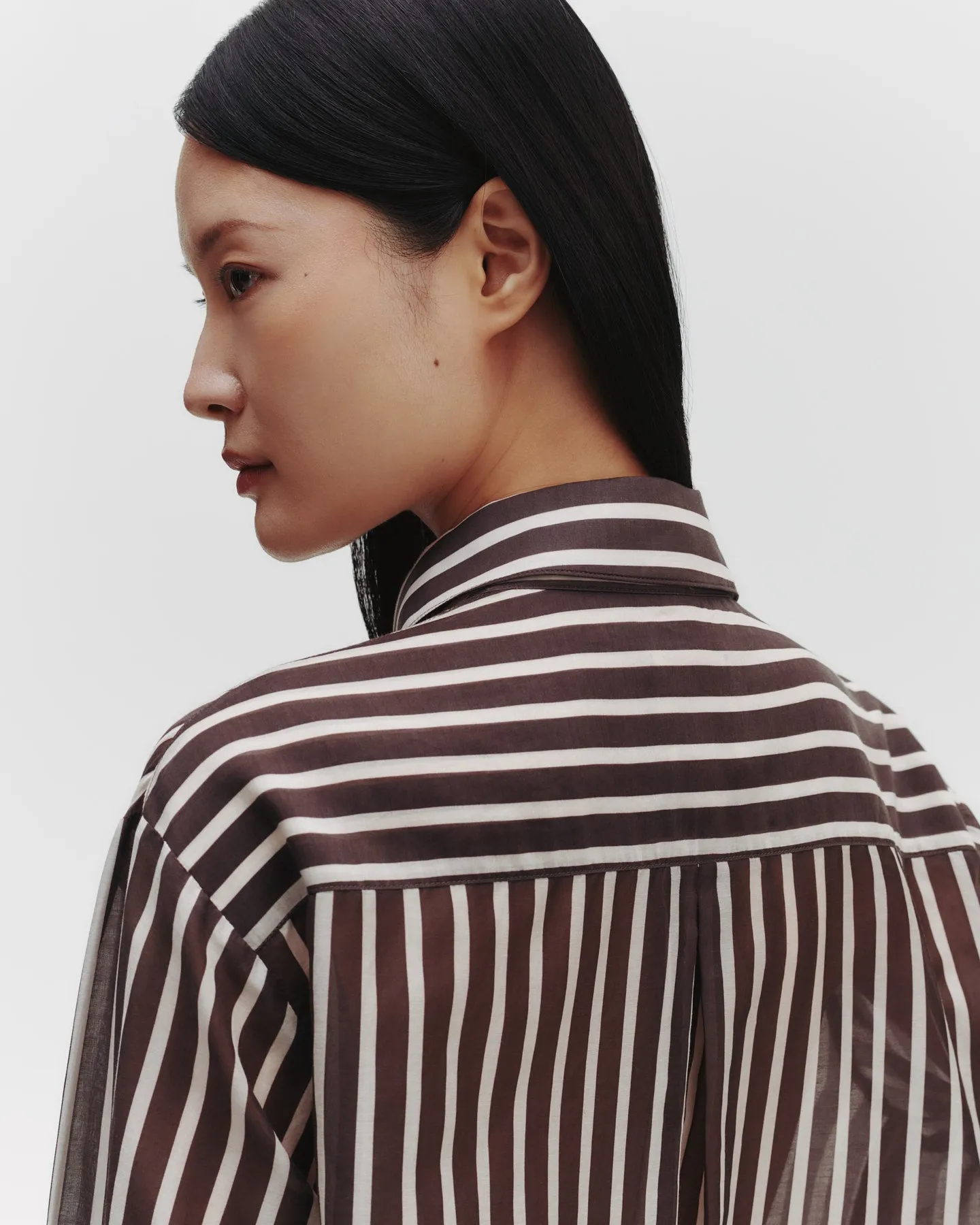 Joey Shirt in Washed Silk Voile sold by TWP CLOTHING product image thumbnail 4