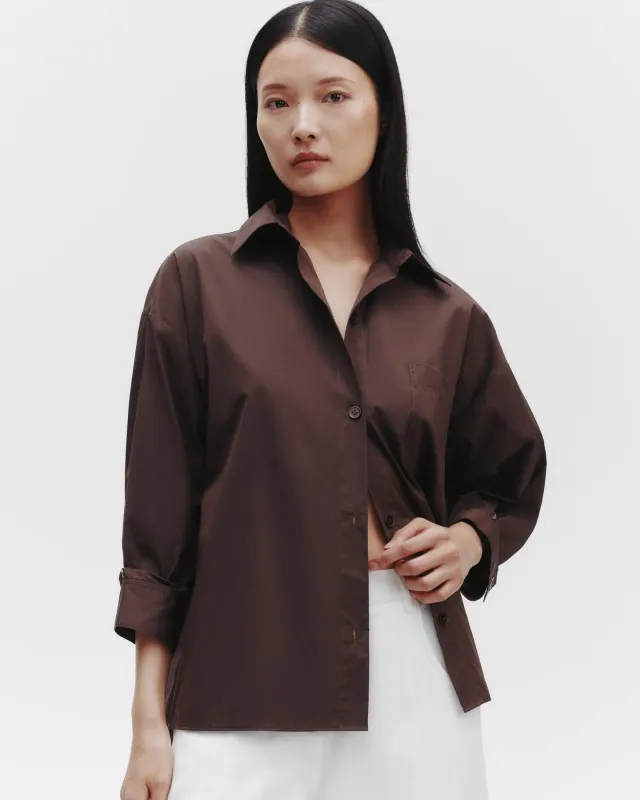 Earl Shirt in Cotton Poplin sold by TWP CLOTHING
