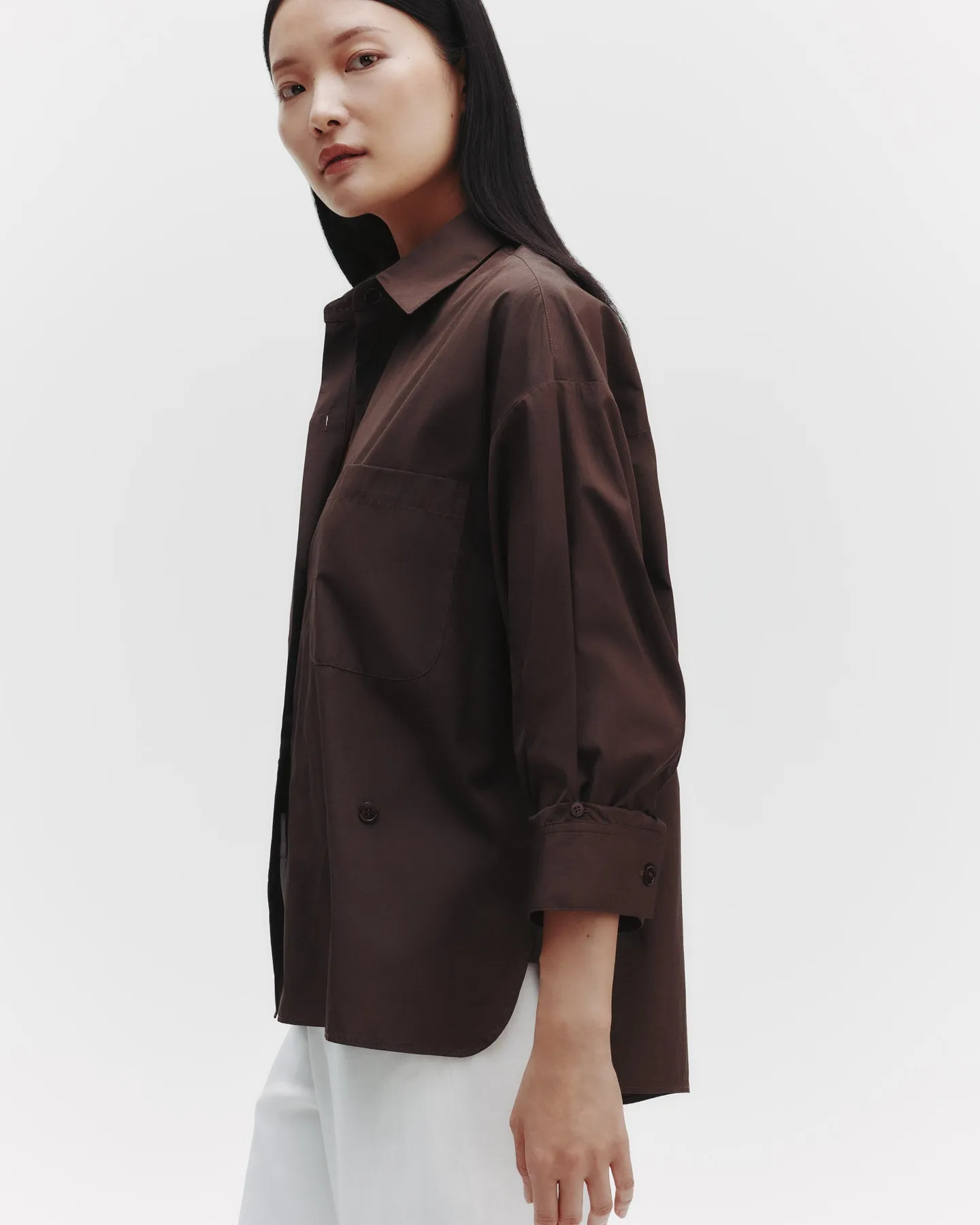 Earl Shirt in Cotton Poplin sold by TWP CLOTHING product image thumbnail 3