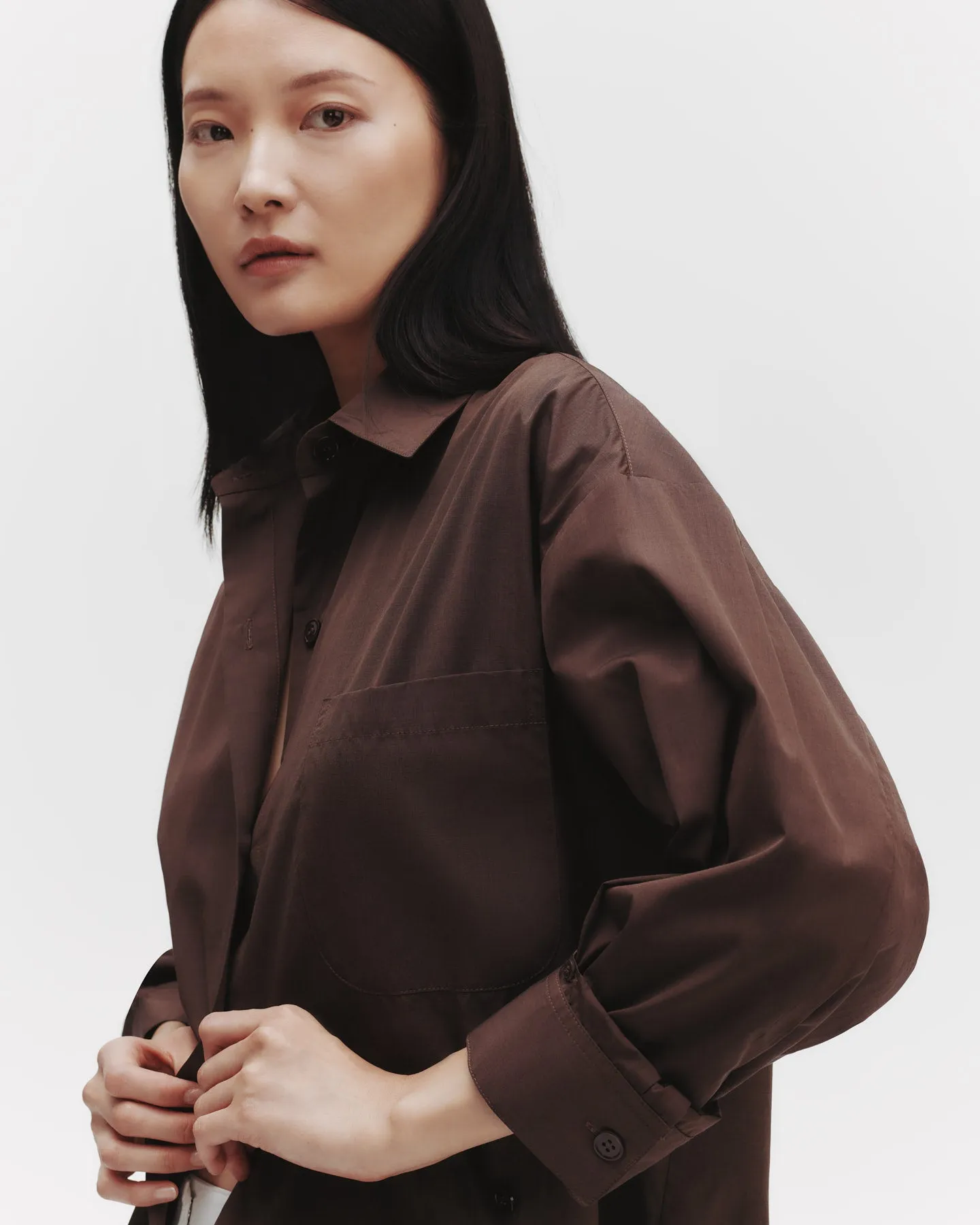 Earl Shirt in Cotton Poplin sold by TWP CLOTHING product image thumbnail 2