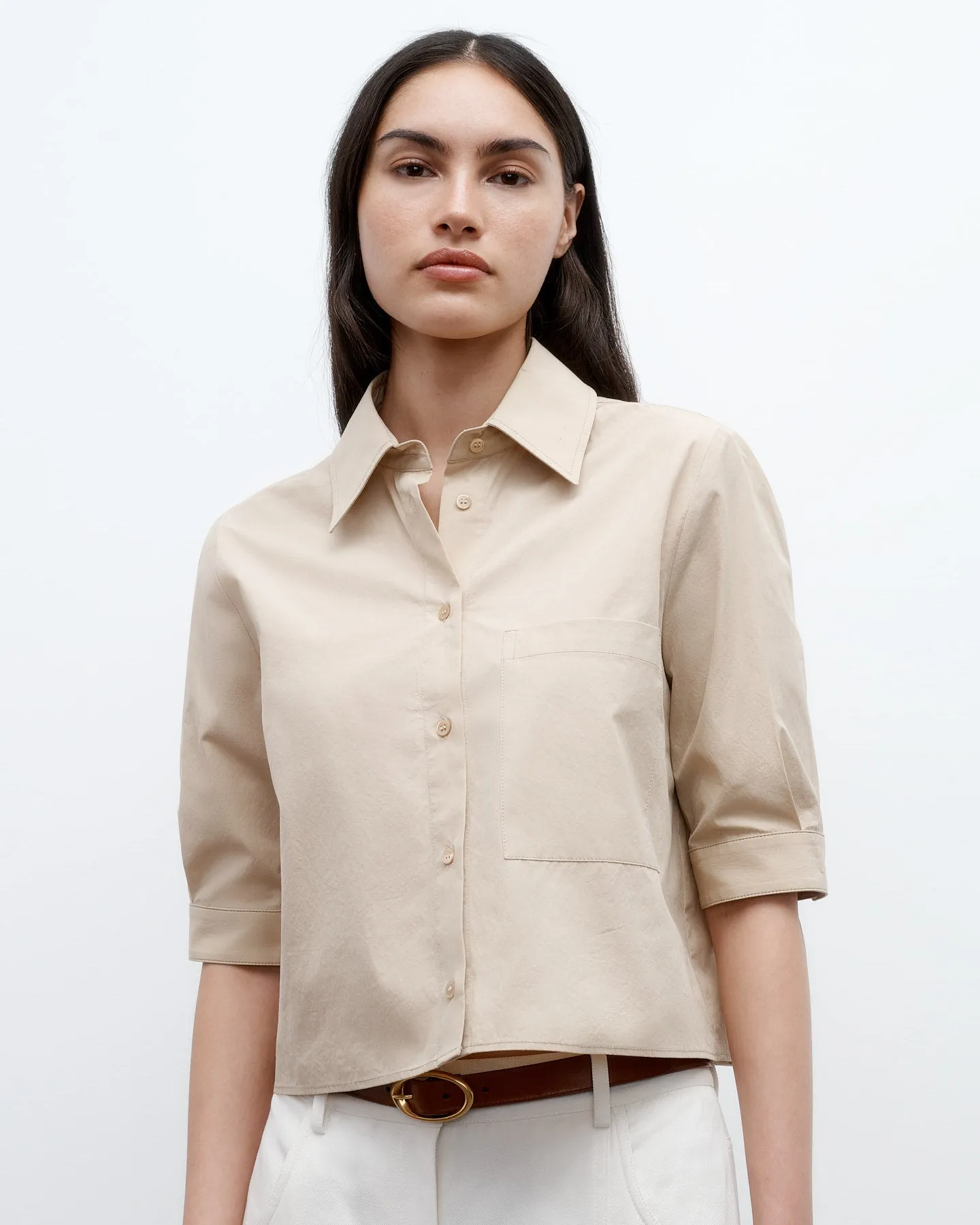 Short Lived Shirt in Vintage Washed Poplin sold by TWP CLOTHING