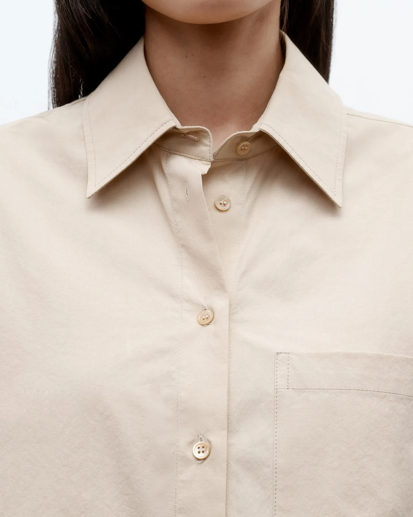 Short Lived Shirt in Vintage Washed Poplin sold by TWP CLOTHING product image thumbnail 2