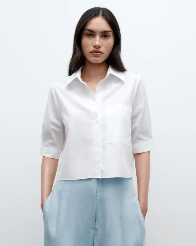 Short Lived Shirt in Vintage Washed Poplin sold by TWP CLOTHING