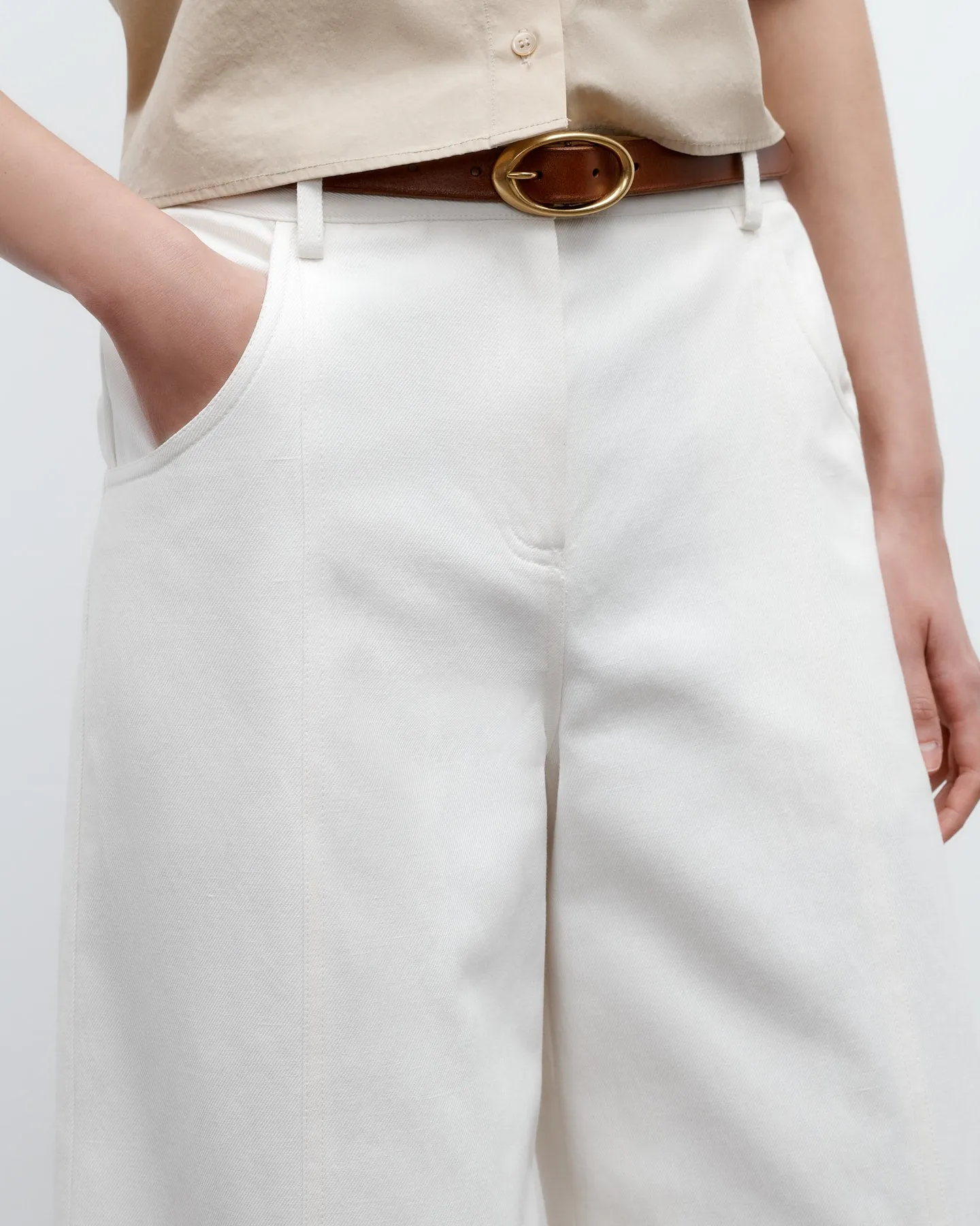 Dee's Trouser in Cotton Linen Twill sold by TWP CLOTHING product image thumbnail 2