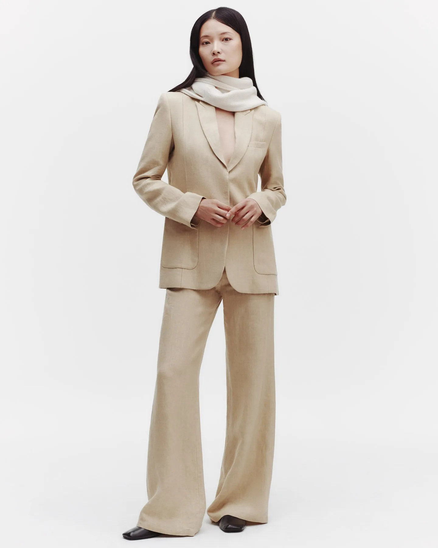 Howard Pant in Washed Linen sold by TWP CLOTHING product image thumbnail 5