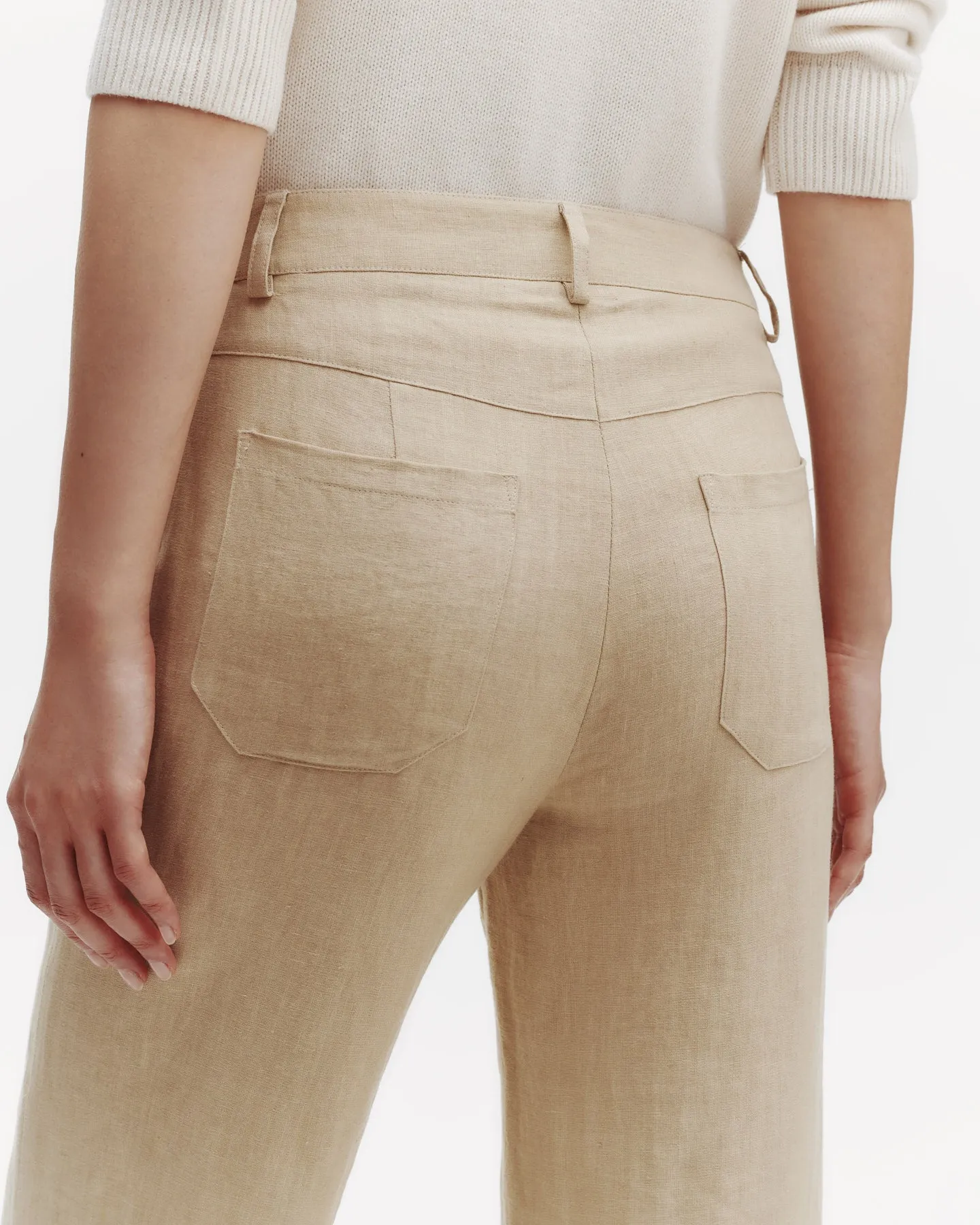 Howard Pant in Washed Linen sold by TWP CLOTHING product image thumbnail 4