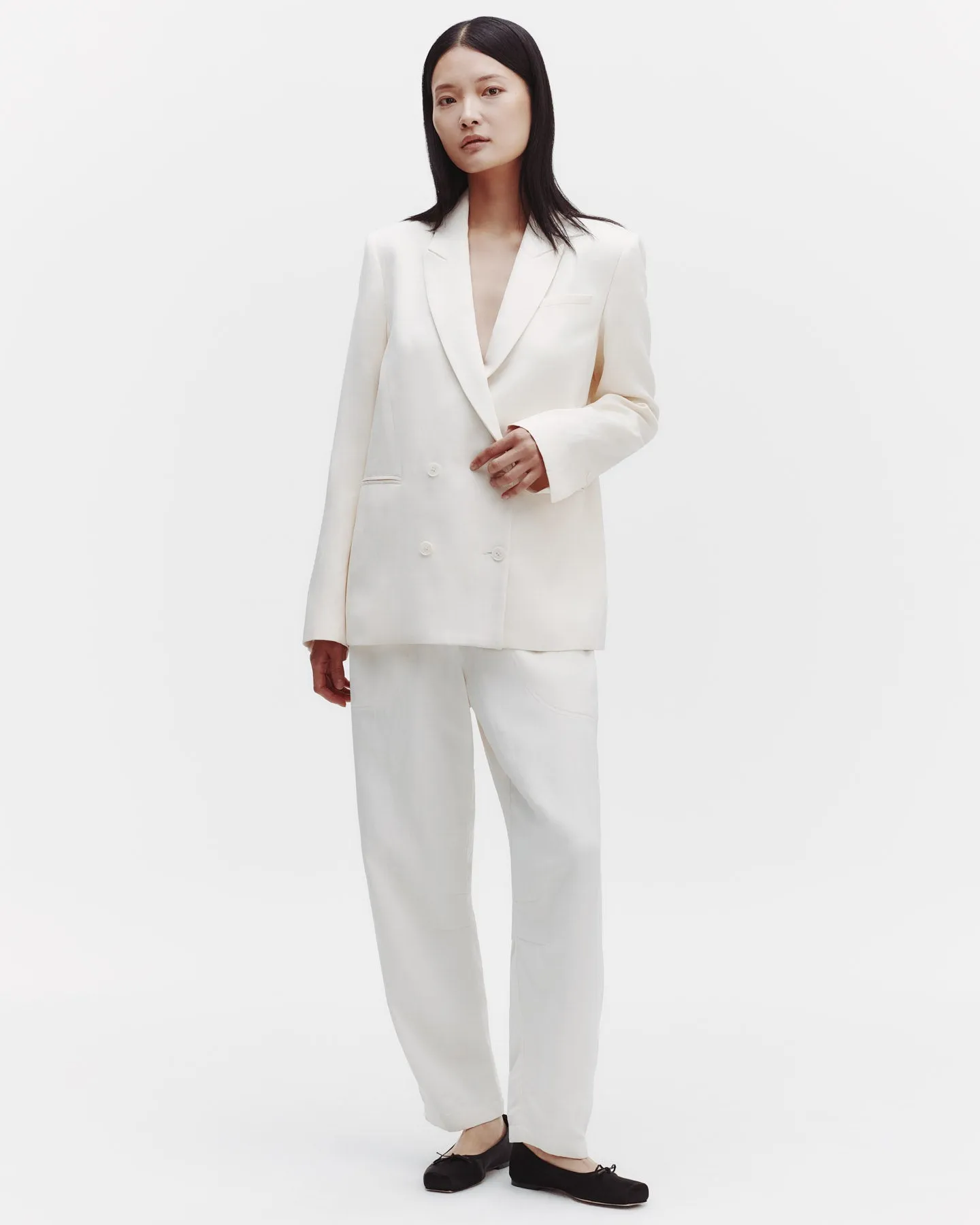 Tabitha Blazer in Coated Viscose Linen sold by TWP CLOTHING product image thumbnail 4