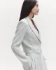 Blazer with Pleat Placket in Linen Viscose sold by TWP CLOTHING