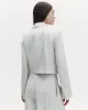 Blazer with Pleat Placket in Linen Viscose sold by TWP CLOTHING