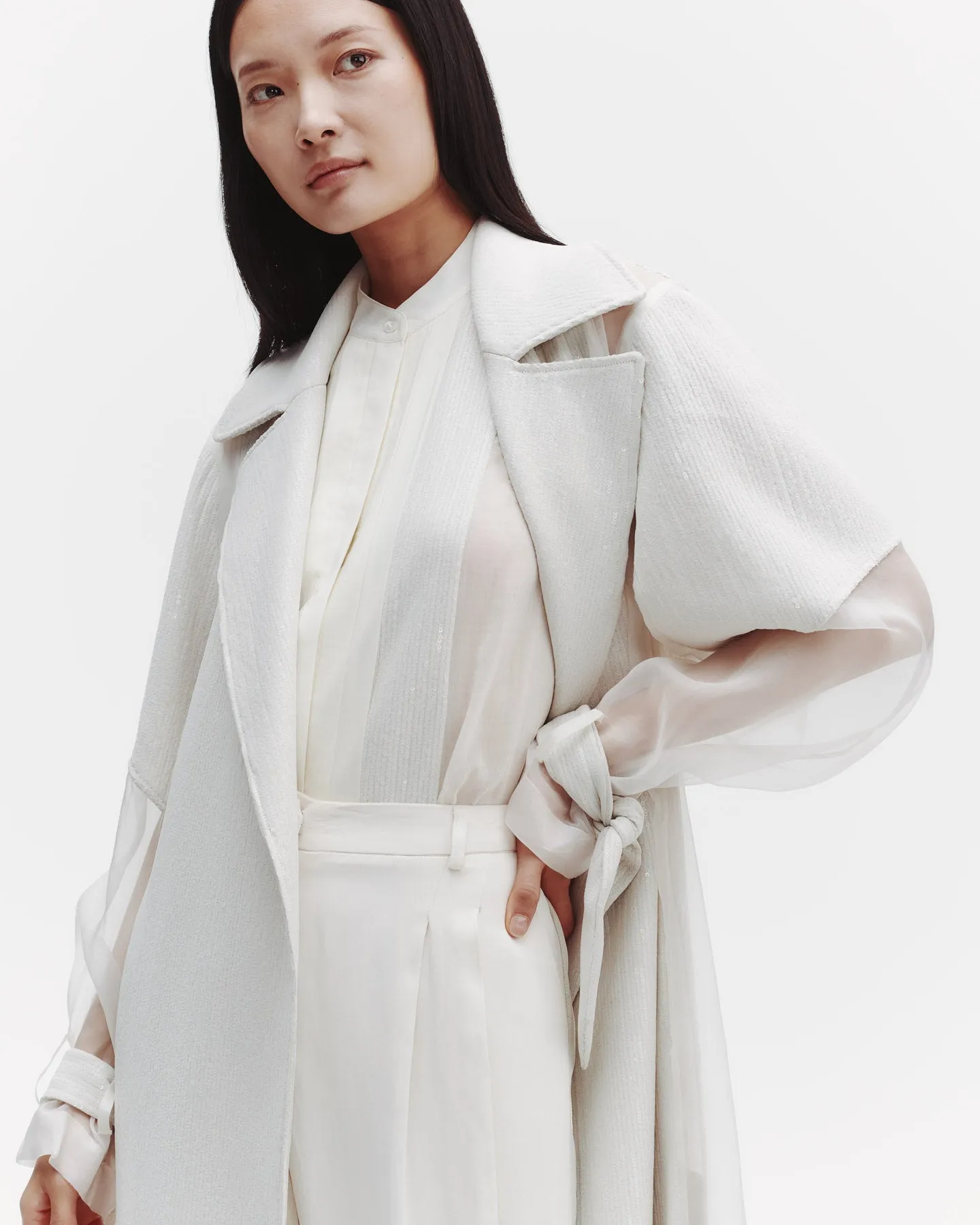 Foreign Affair Jacket with Sequins in Silk Chiffon sold by TWP CLOTHING product image thumbnail 4