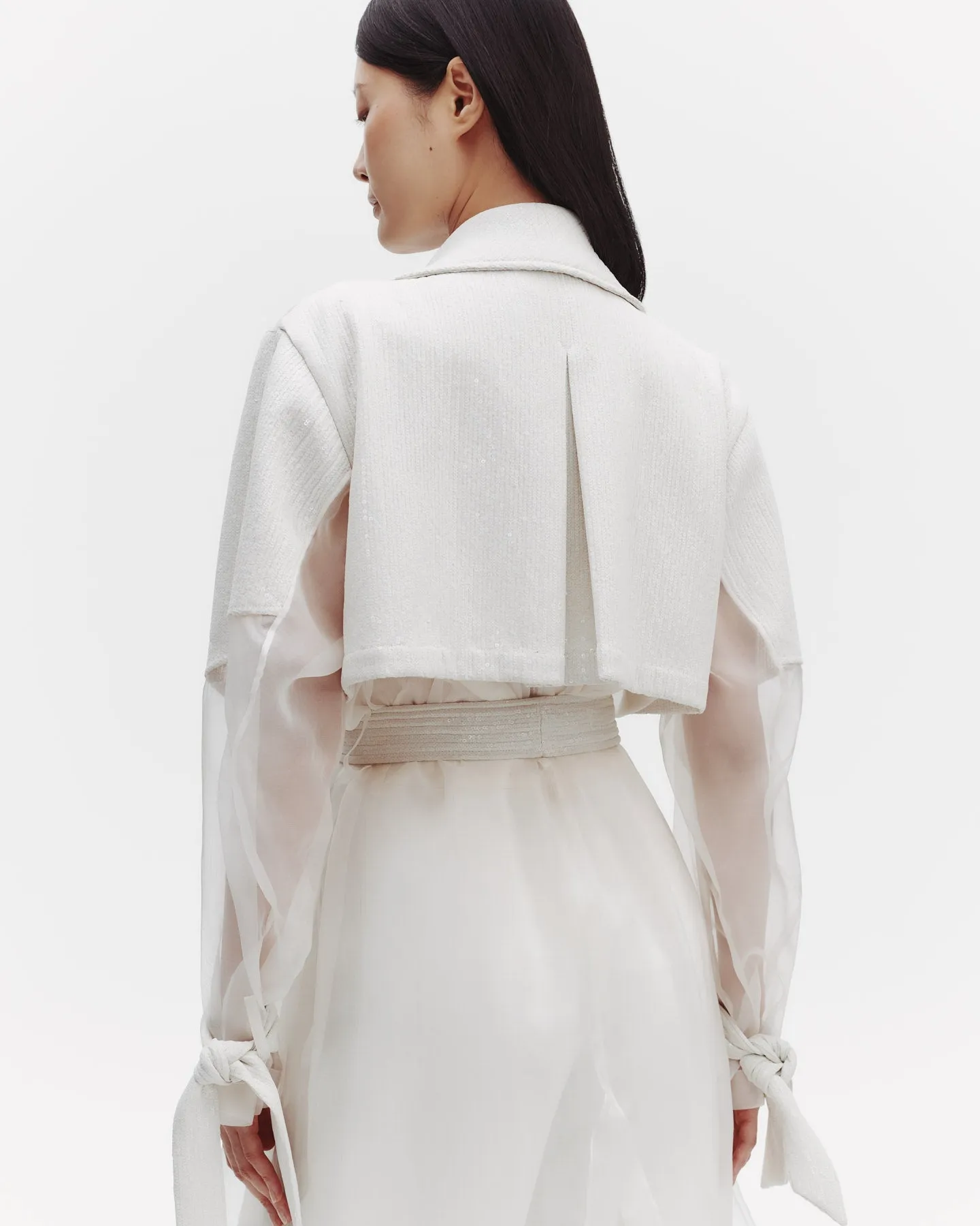 Foreign Affair Jacket with Sequins in Silk Chiffon sold by TWP CLOTHING product image thumbnail 5