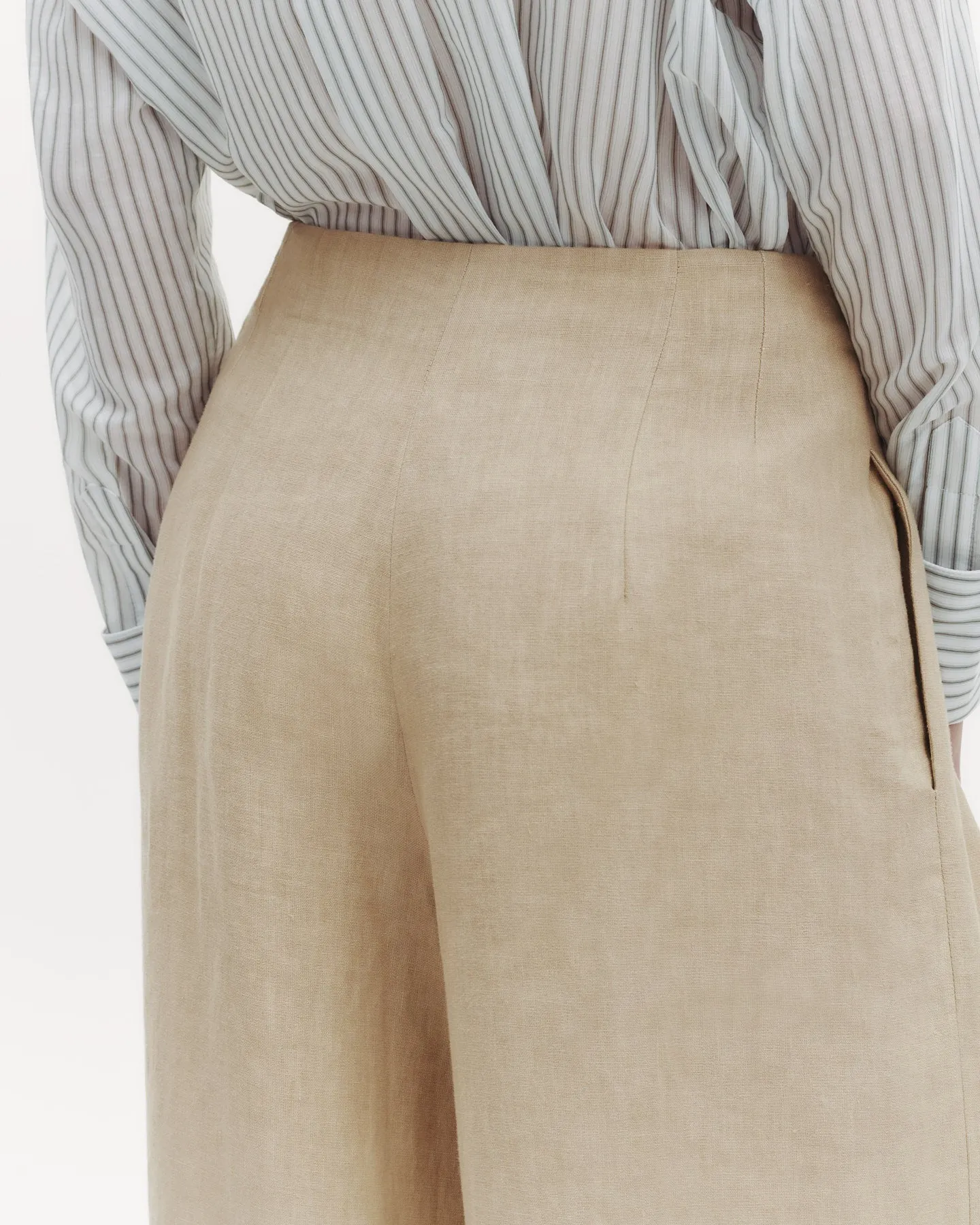 Drew Pant in Washed Linen sold by TWP CLOTHING product image thumbnail 4