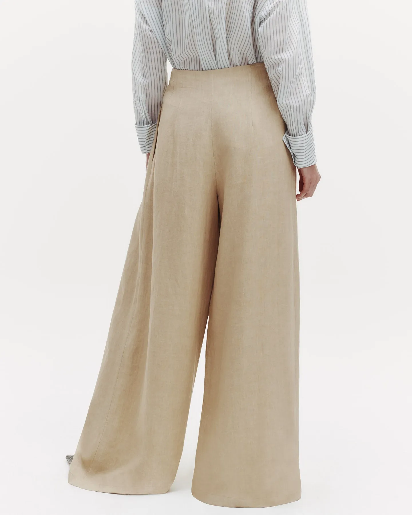 Drew Pant in Washed Linen sold by TWP CLOTHING product image thumbnail 3