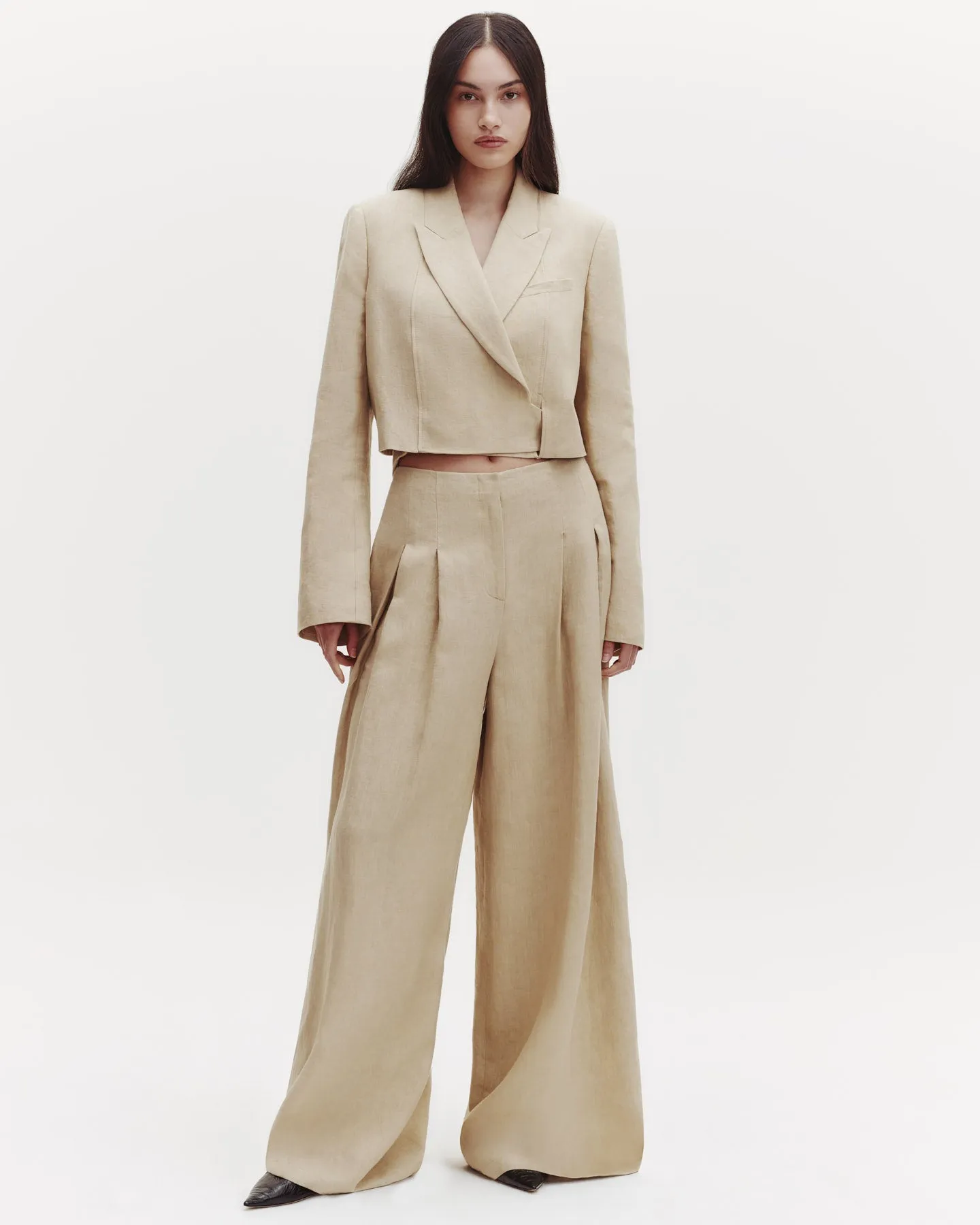 Drew Pant in Washed Linen sold by TWP CLOTHING product image thumbnail 5