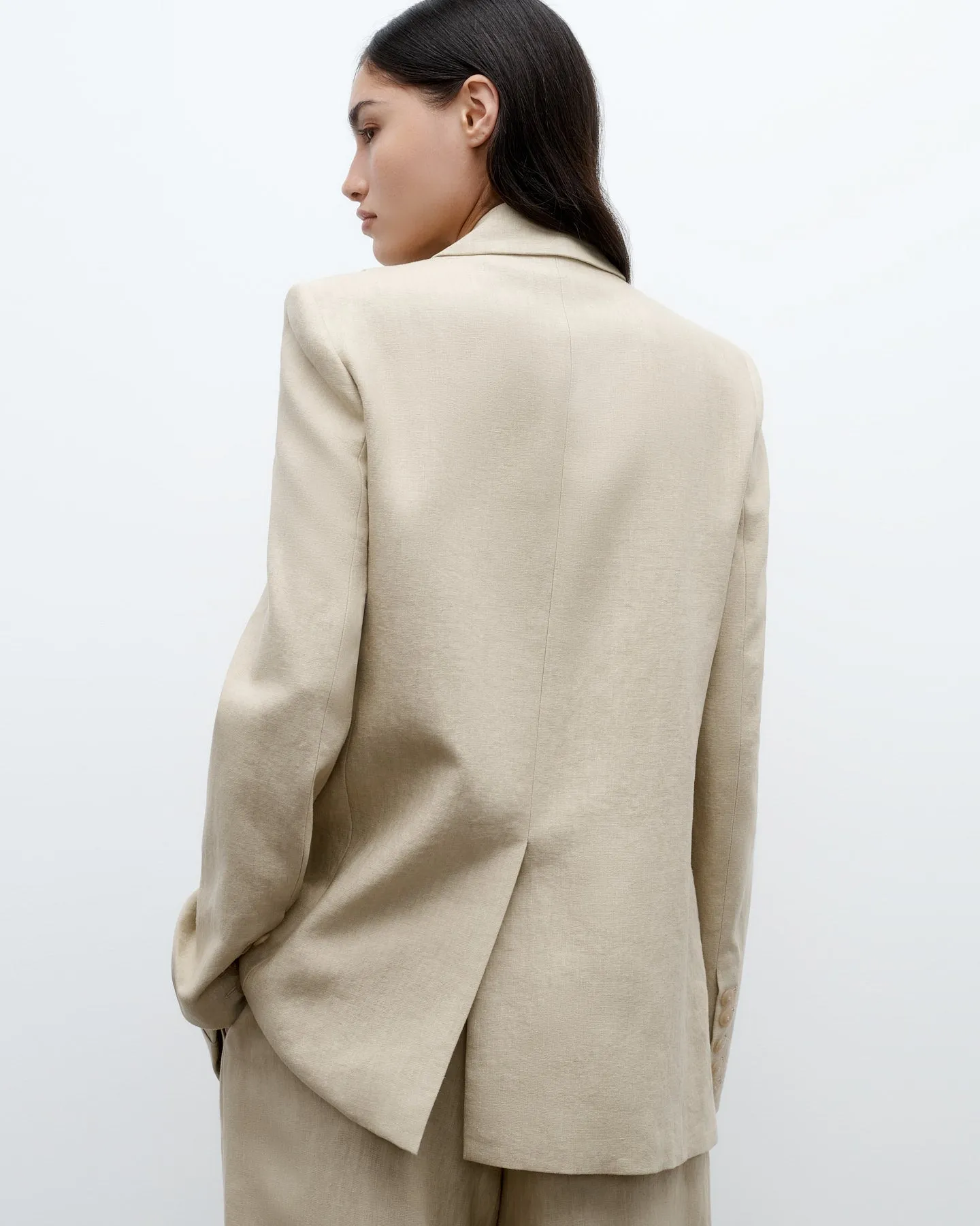 Morgan's Blazer in Washed Linen Suiting sold by TWP CLOTHING product image thumbnail 5