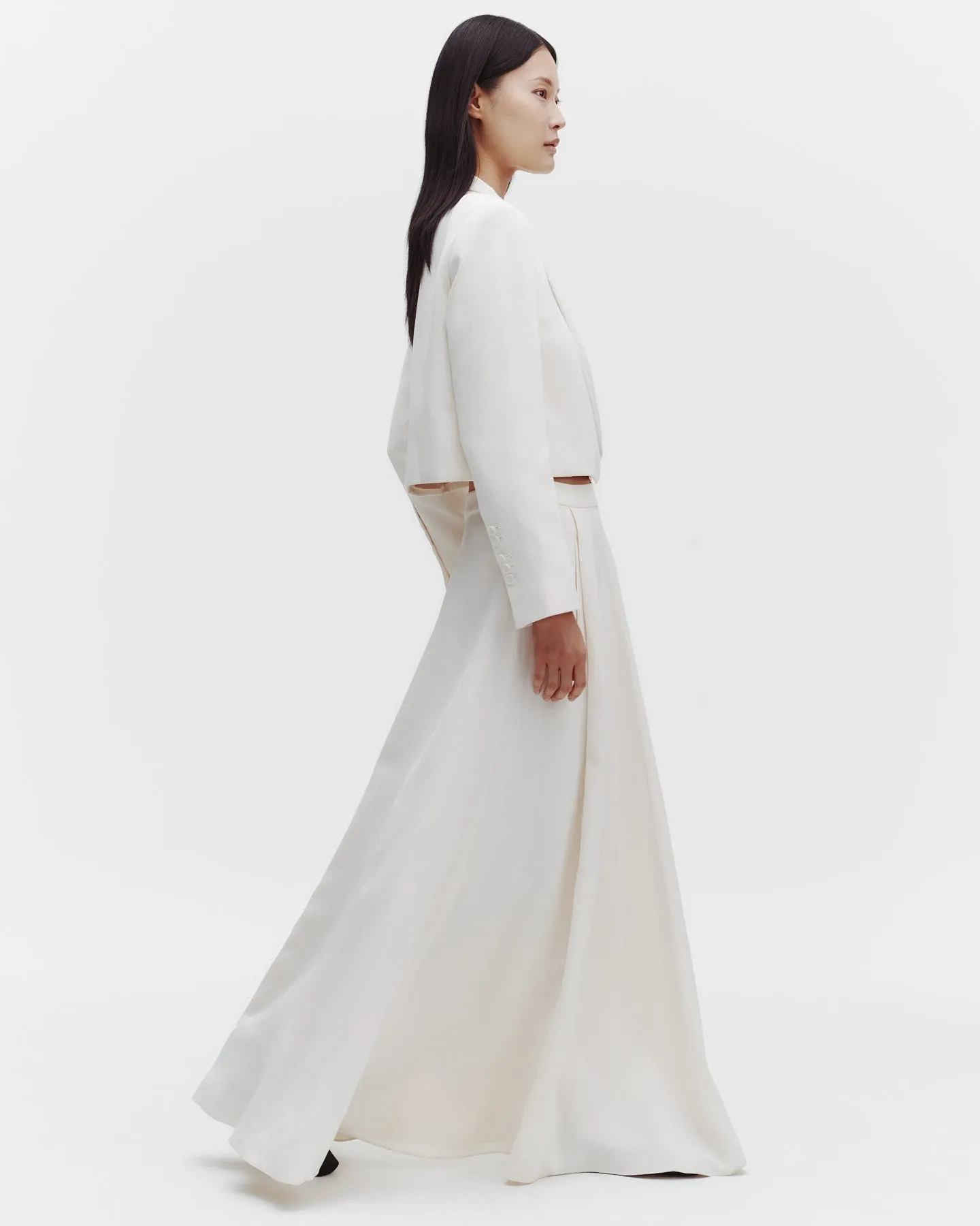 Cecelia's Skirt in Coated Viscose Linen sold by TWP CLOTHING product image thumbnail 2