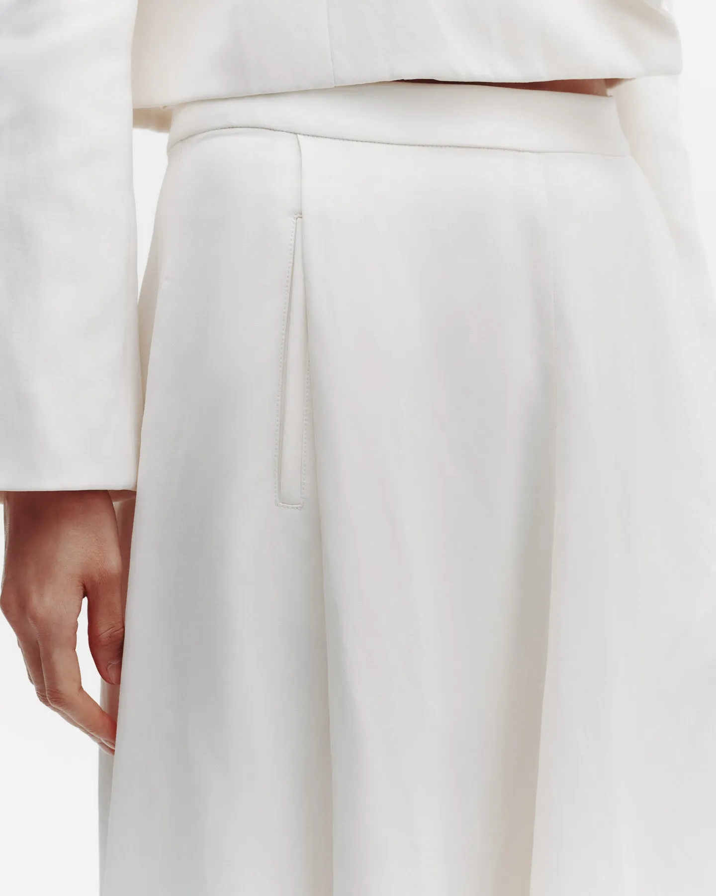 Cecelia's Skirt in Coated Viscose Linen sold by TWP CLOTHING product image thumbnail 3