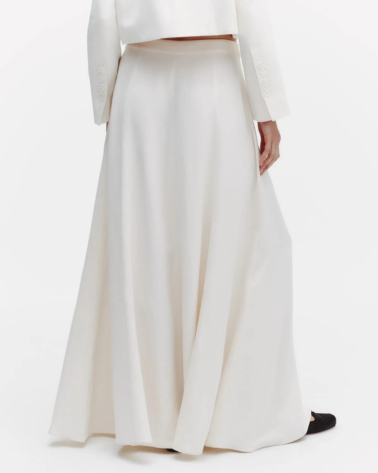 Cecelia's Skirt in Coated Viscose Linen sold by TWP CLOTHING product image thumbnail 4