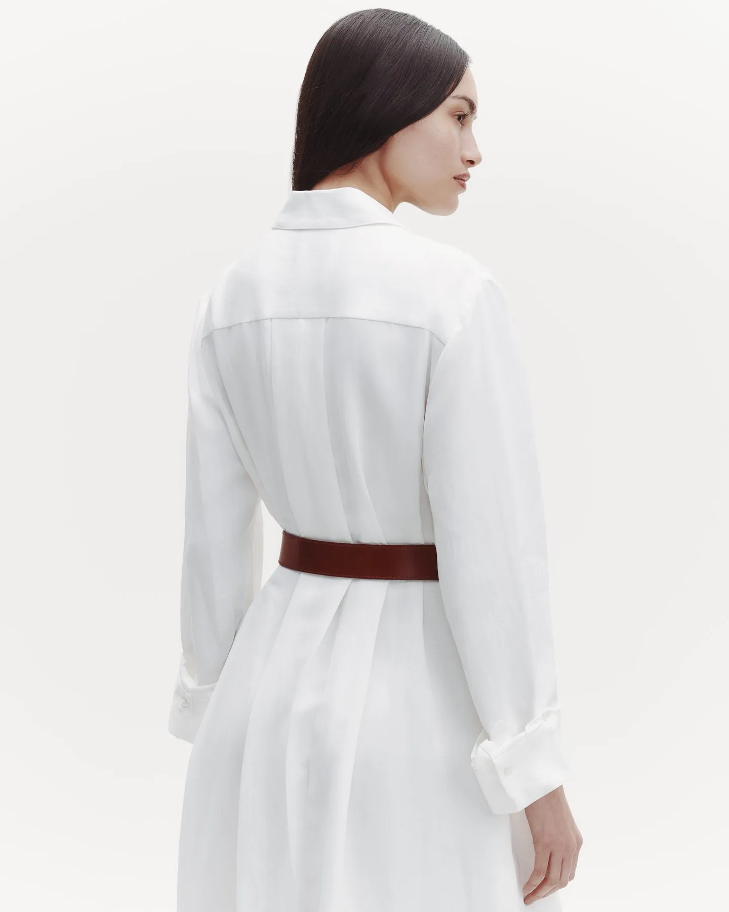 Jenny's Gown in Coated Viscose Linen sold by TWP CLOTHING product image thumbnail 4