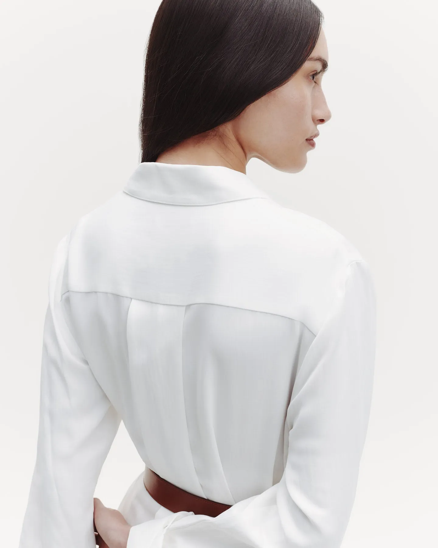 Jenny's Gown in Coated Viscose Linen sold by TWP CLOTHING product image thumbnail 5