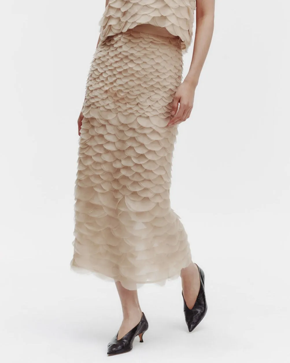 Sylkie Skirt with Silk Organza Fishscales sold by TWP CLOTHING
