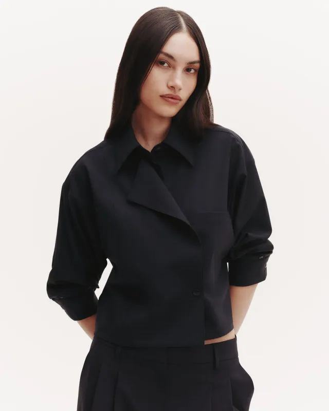 Next Chapter Shirt in Ultrafine Stretch Suiting sold by TWP CLOTHING