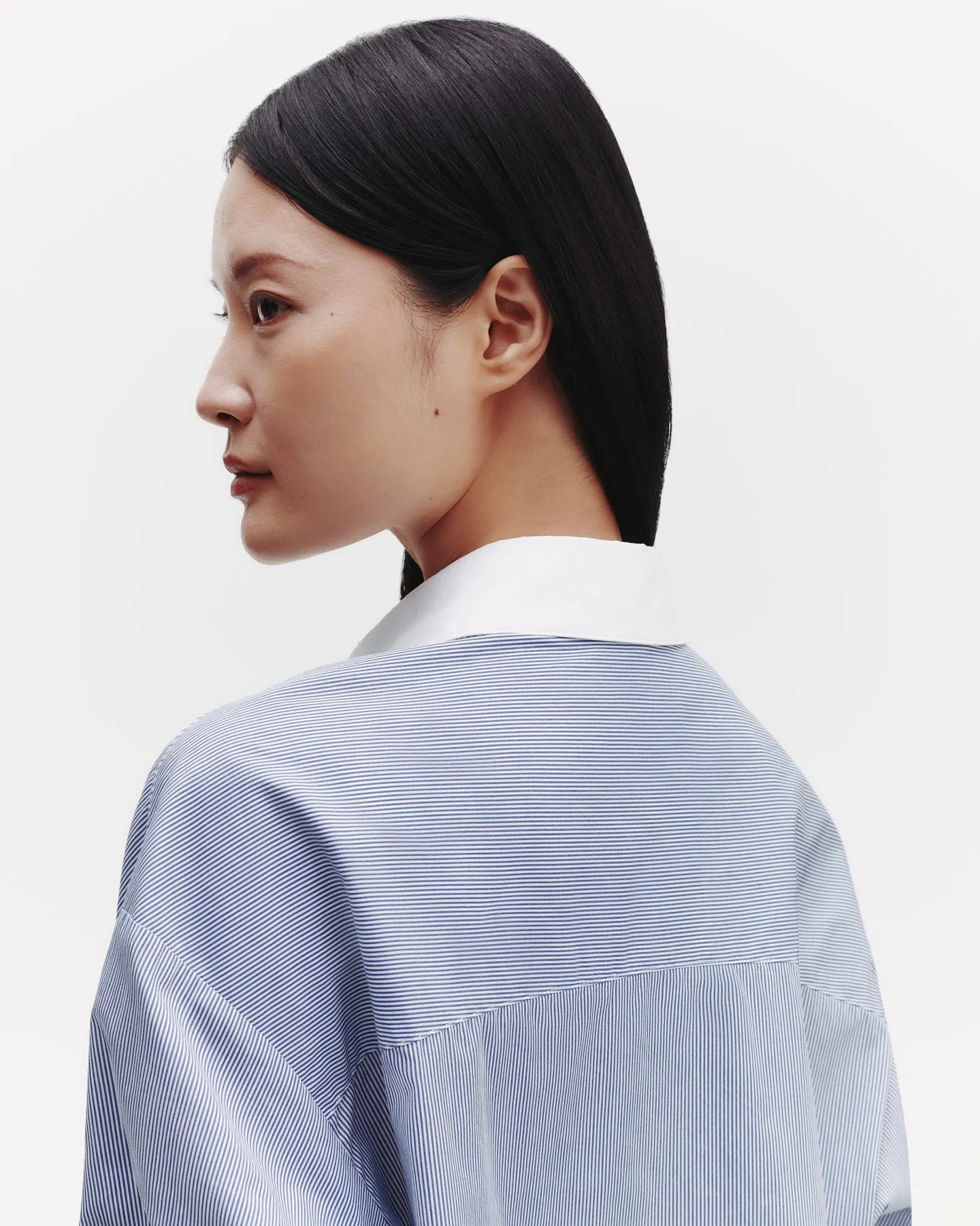 Soon to Be Ex Shirt in Superfine Mini Stripe sold by TWP CLOTHING product image thumbnail 4