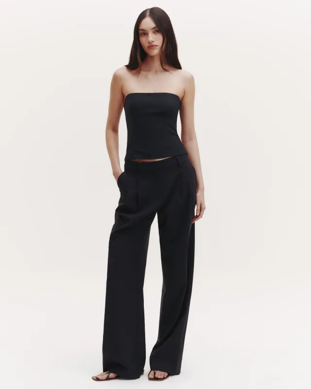 Sulli Pant in Ultrafine Stretch Suiting sold by TWP CLOTHING