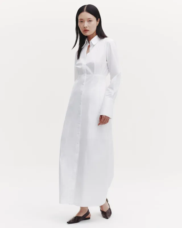Fiona Dress in Cotton Poplin sold by TWP CLOTHING
