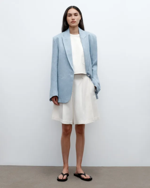 Girl Boy Girl Blazer in Lightweight Washed Hemp Denim sold by TWP CLOTHING