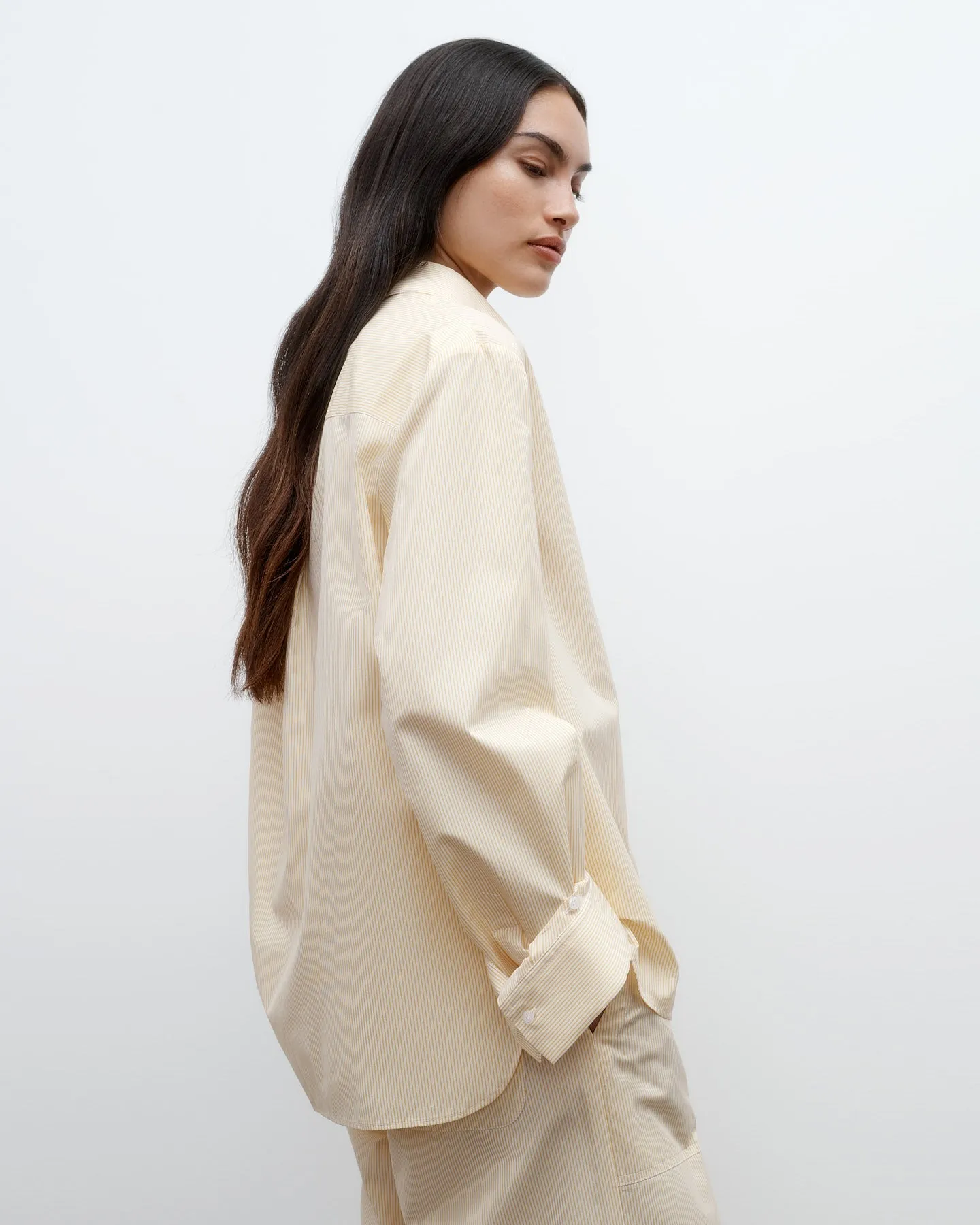 Next Morning Shirt in Cotton Banker Stripe sold by TWP CLOTHING product image thumbnail 4