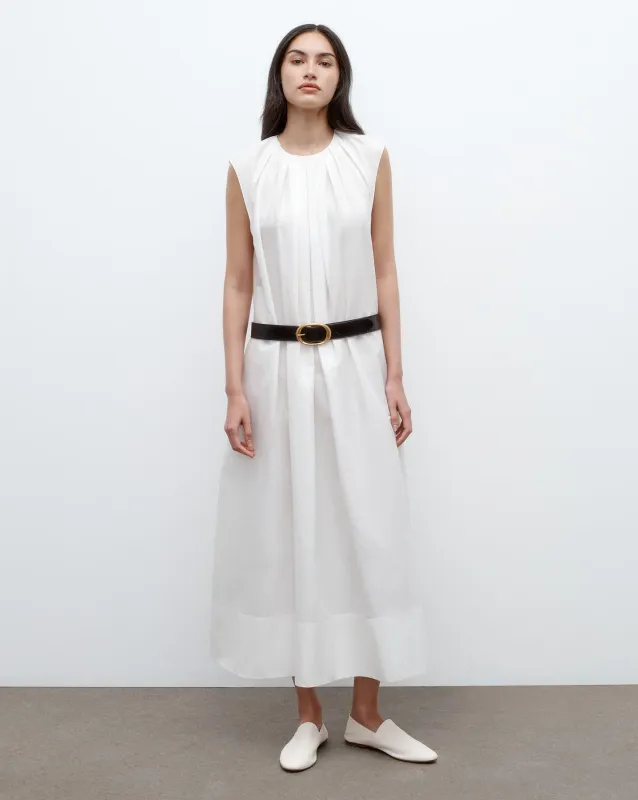 Summer Gown in Yarn Dyed Cotton Silk sold by TWP CLOTHING