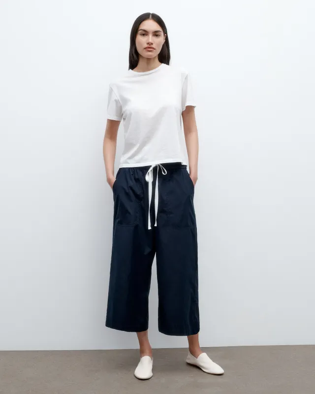 Cropped Main St Pant in Vintage Washed Poplin sold by TWP CLOTHING