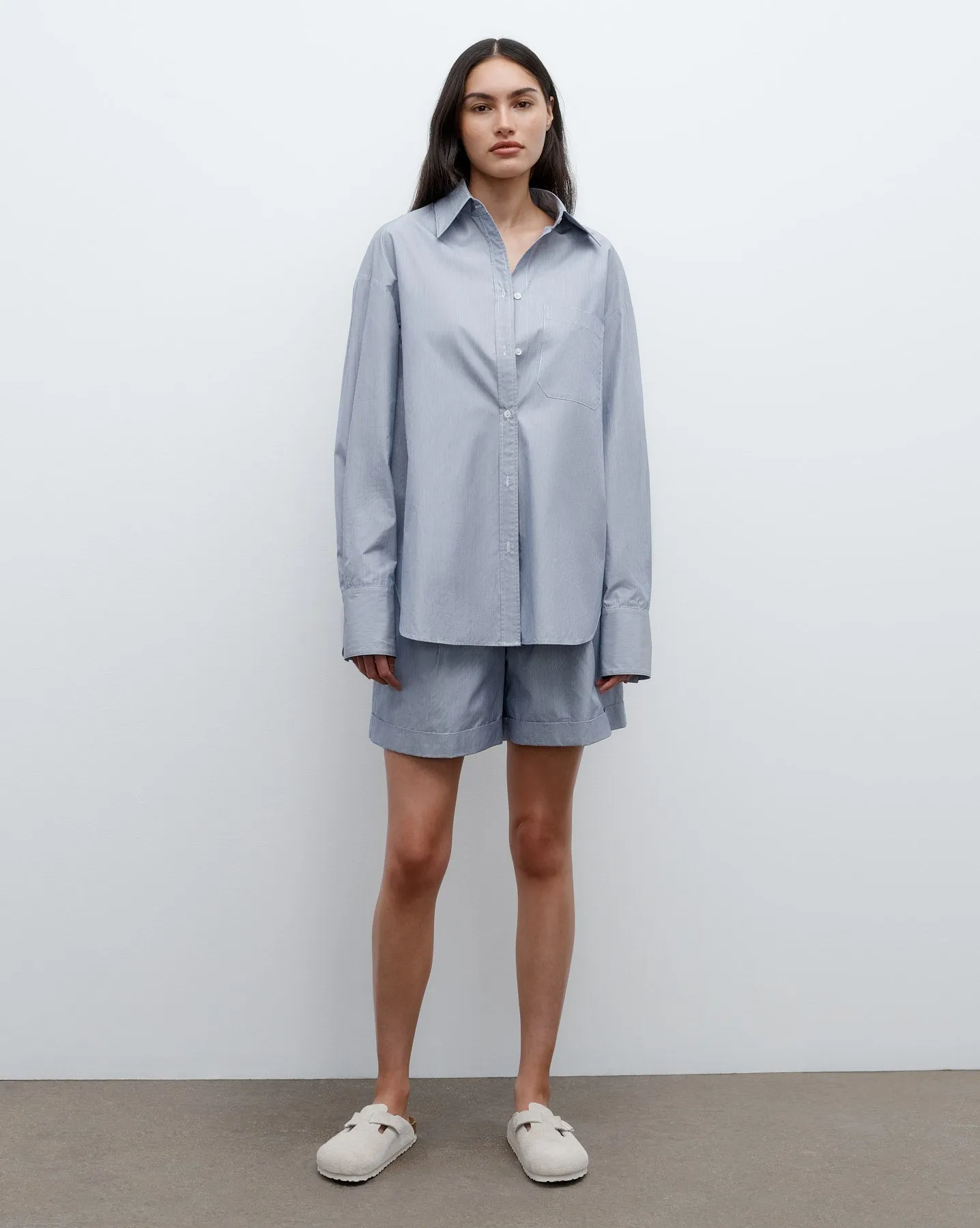 Big Joe Shirt in Baroness Stripe Cotton sold by TWP CLOTHING