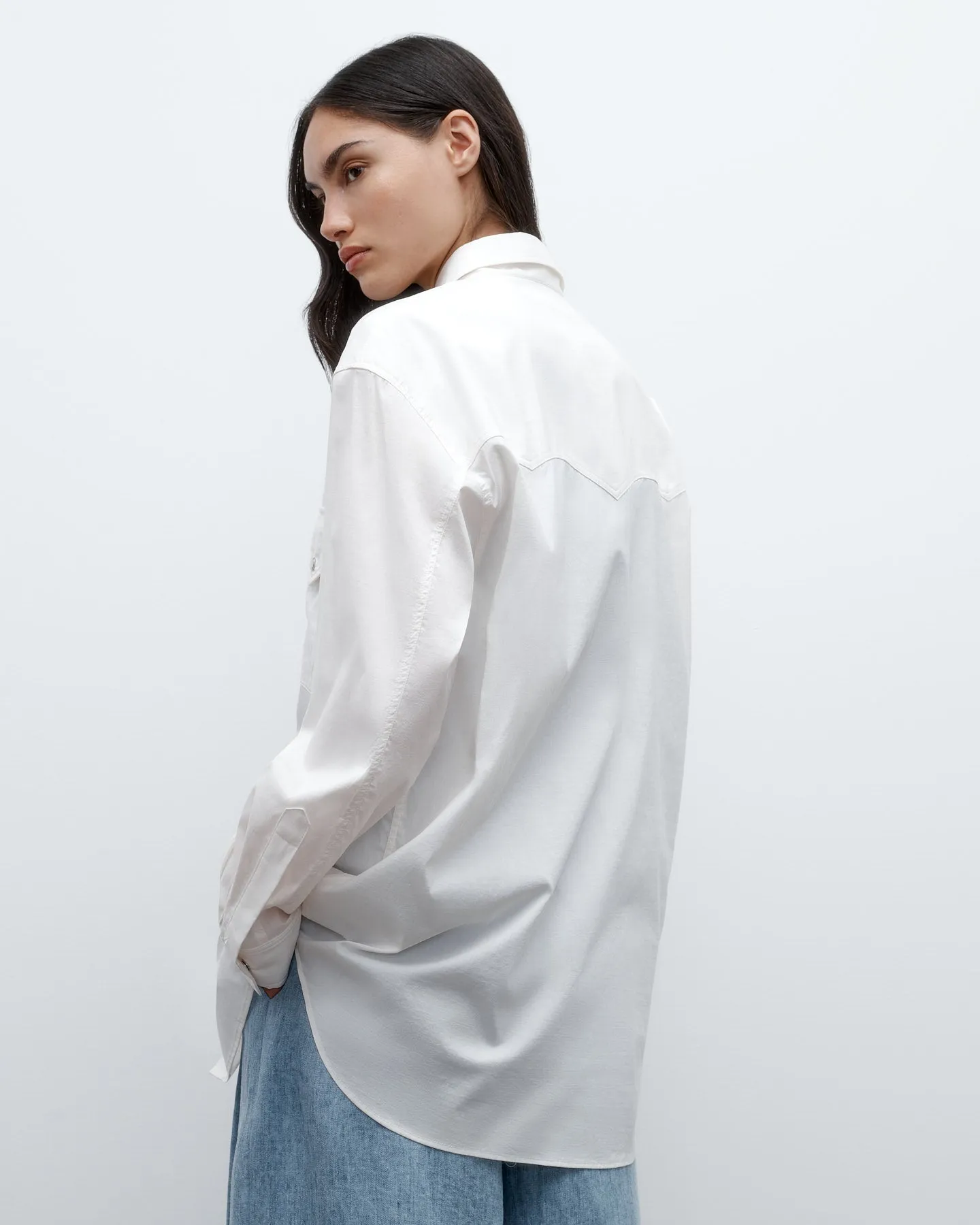 Dutton Shirt in Yarn Dyed Cotton Silk sold by TWP CLOTHING product image thumbnail 4