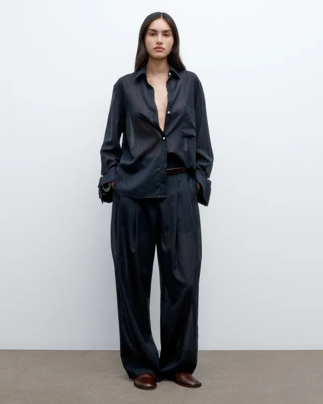 Next Morning Shirt in Wool Voile sold by TWP CLOTHING